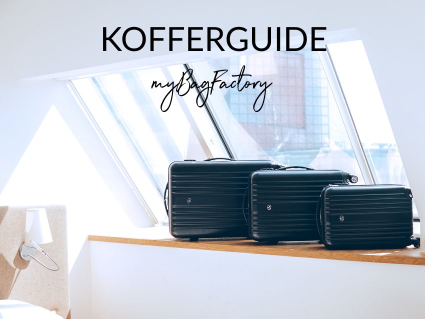 3 Koffer liegend auf einer Ablage