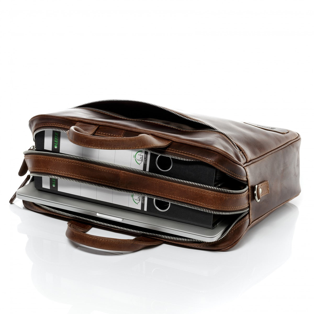 BACCINI Laptoptasche Leder BEN braun-cognac 11967