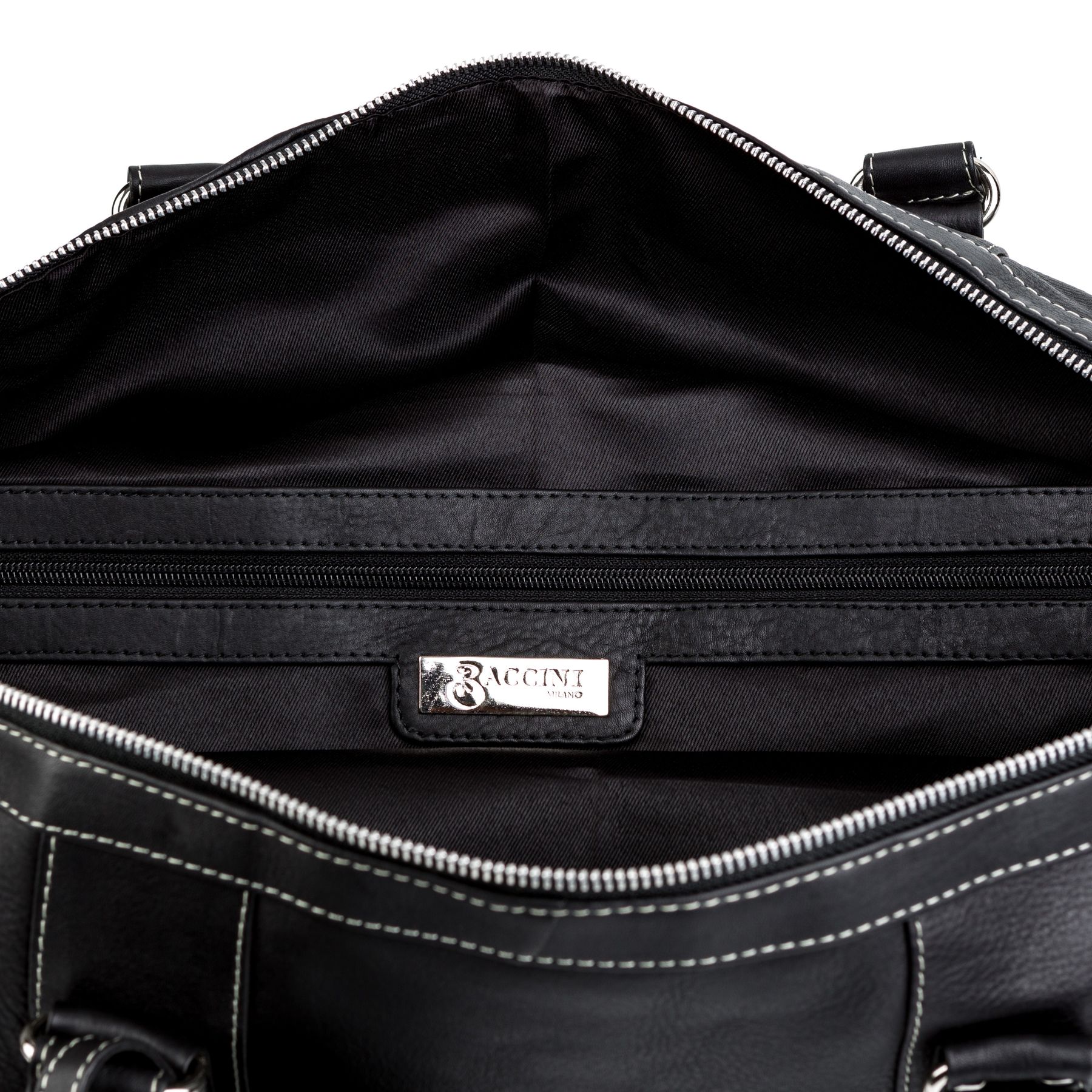 BACCINI Reisetasche groß Leder XXL TOBY schwarz 7283