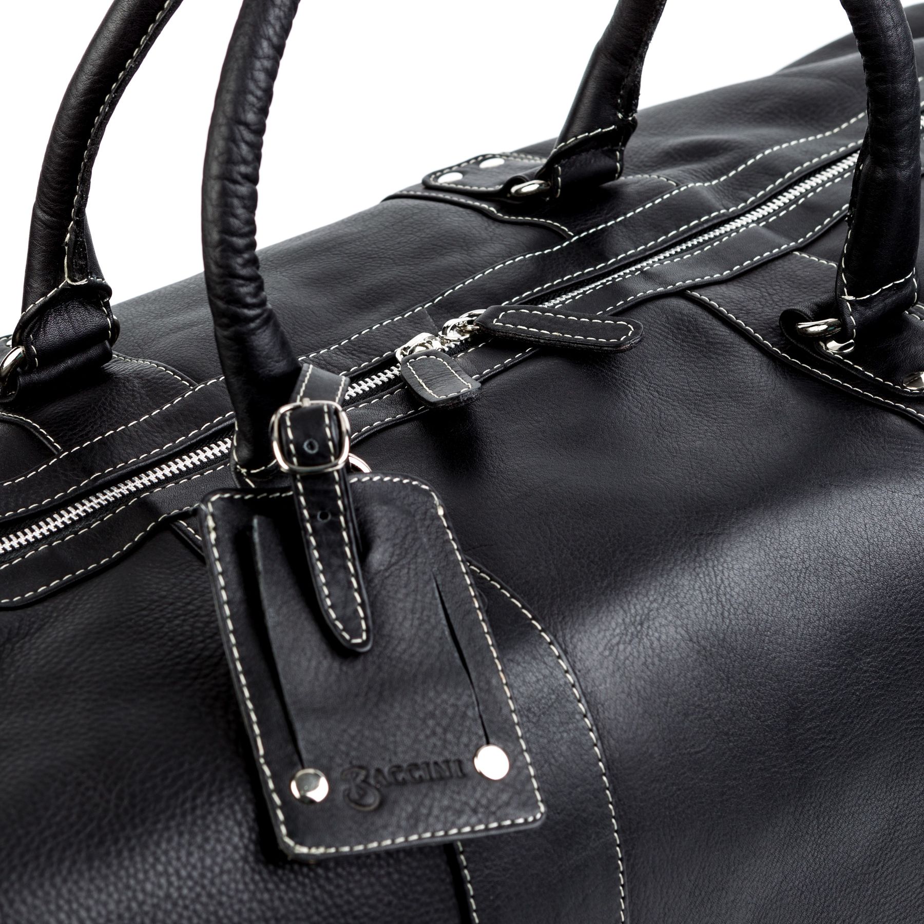 BACCINI Reisetasche groß Leder XXL TOBY schwarz 8399