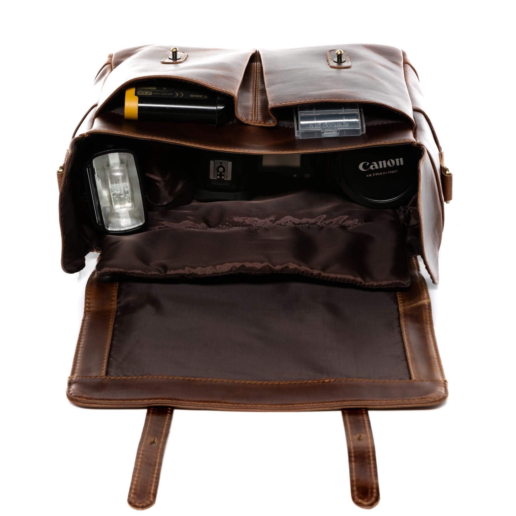 SID & VAIN Kameratasche HEATHROW braun-cognac 11107