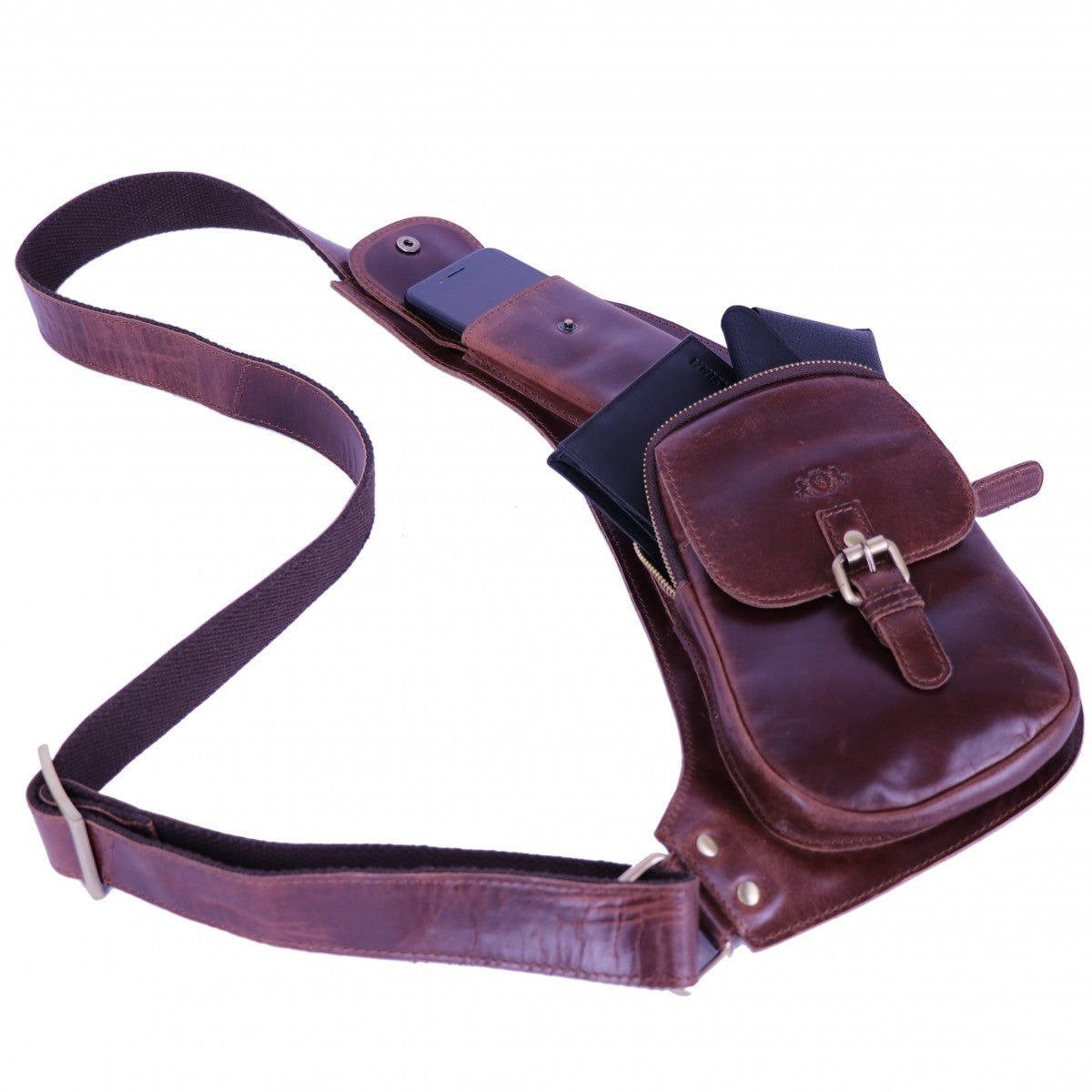 SID & VAIN Bauchtasche DUDLEY braun-cognac 12188