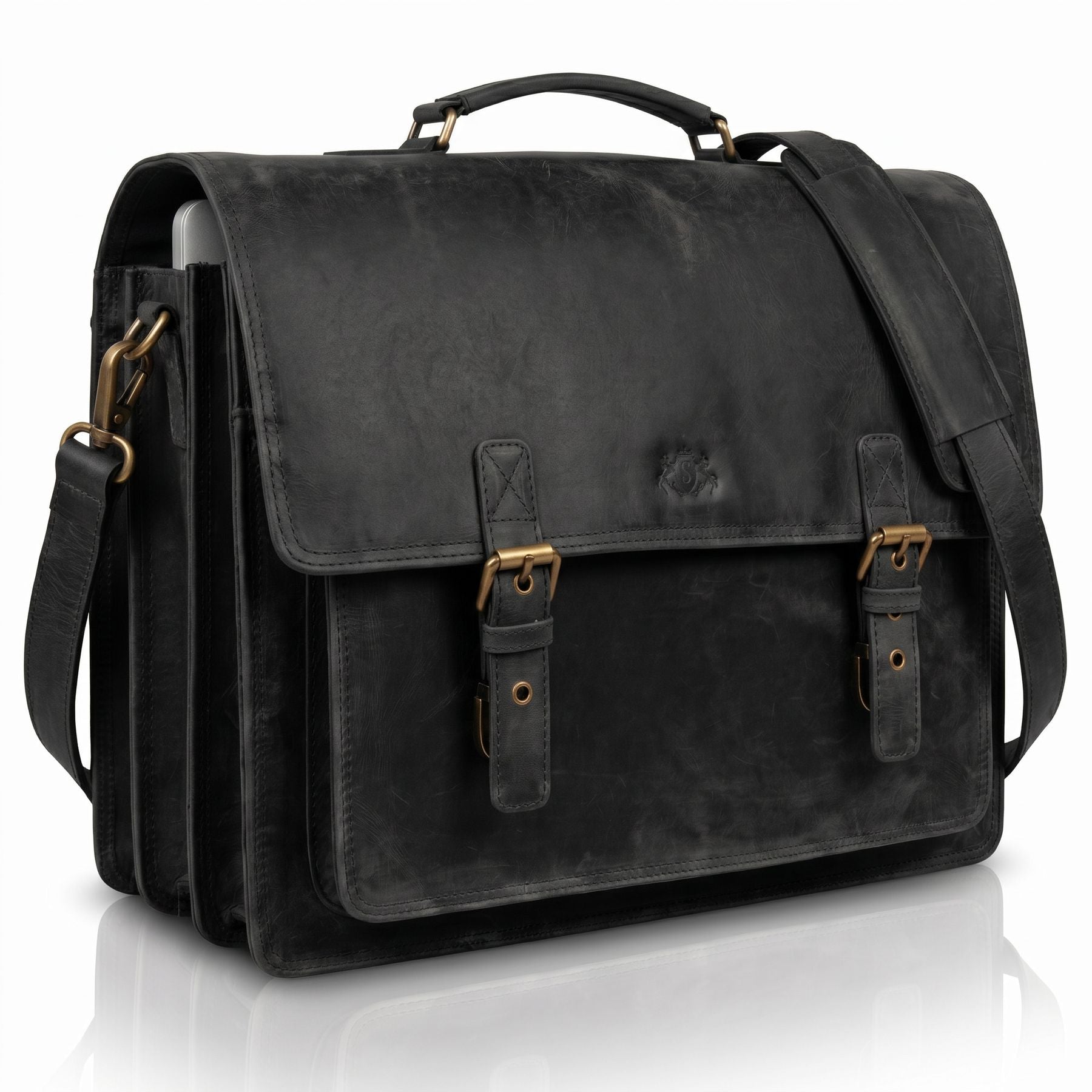 Aktentasche Leder braun 15" ASHTON Dokumententasche