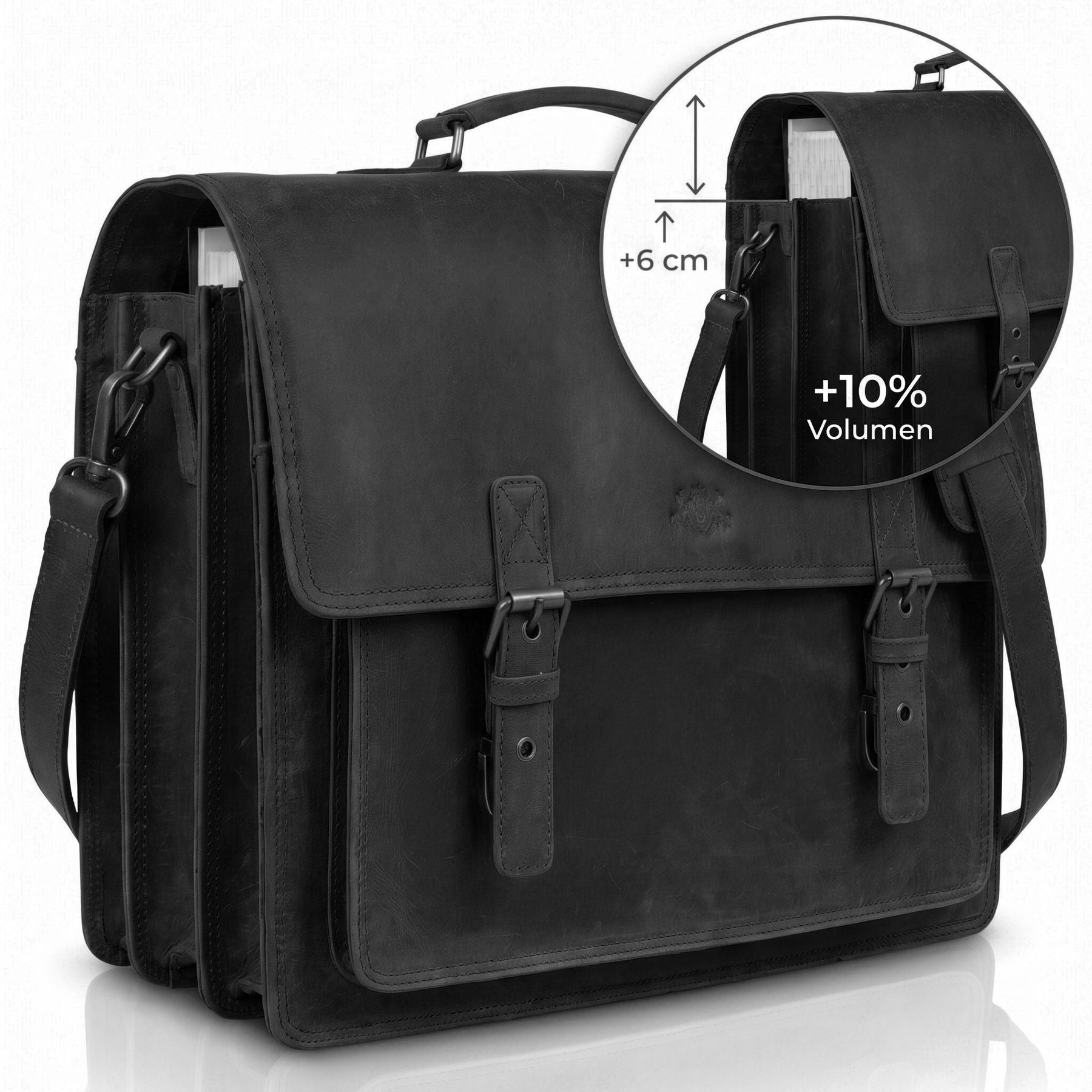 Aktentasche Leder braun 15" ASHTON Dokumententasche
