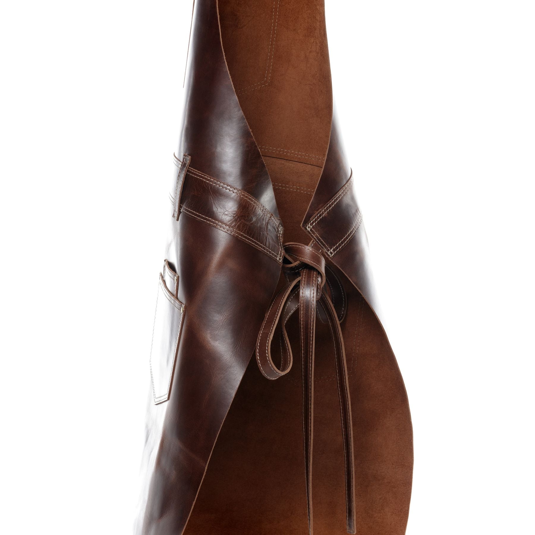 SID & VAIN Lederschürze DEAN braun-cognac 16052