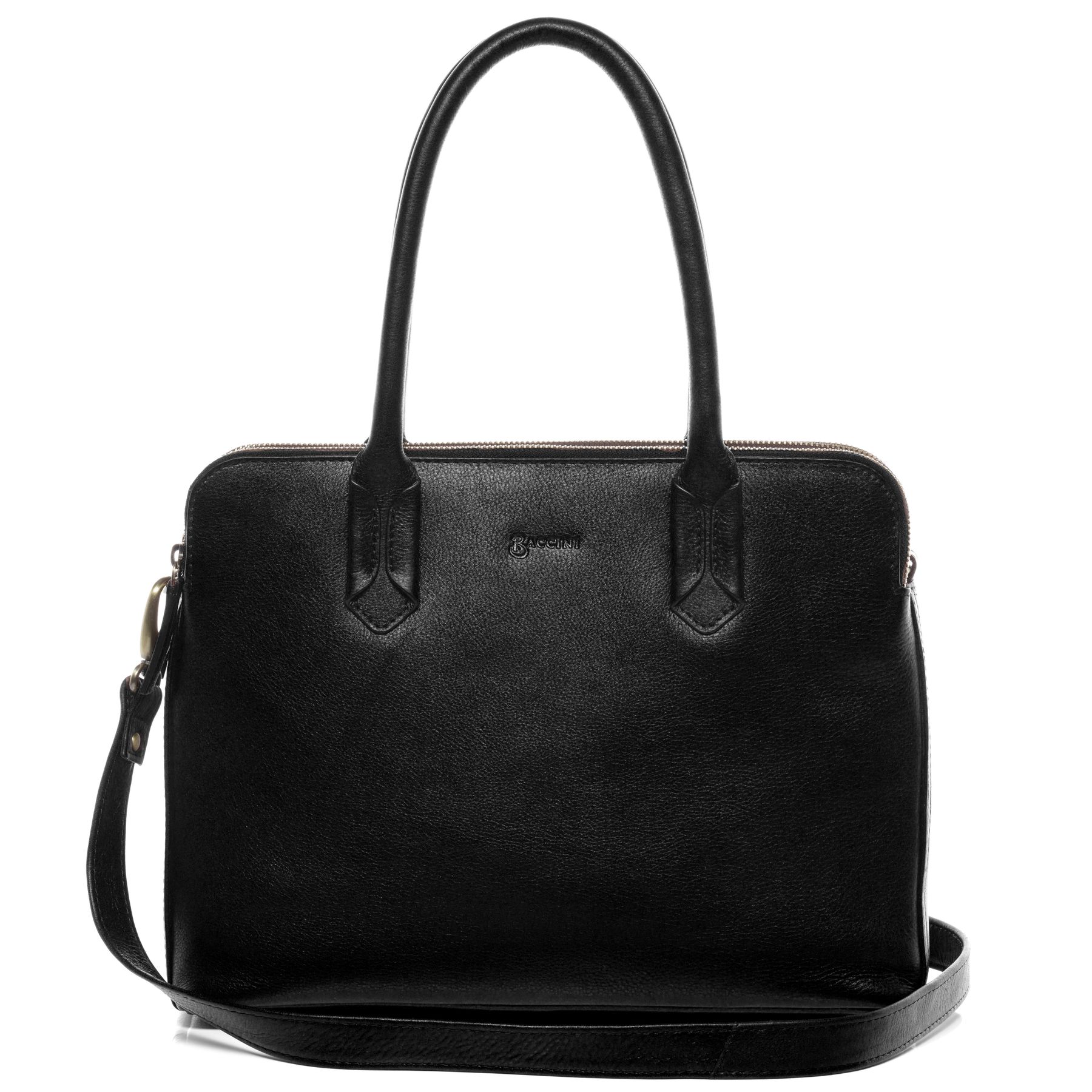 BACCINI business bag leather ROSARIA black 13