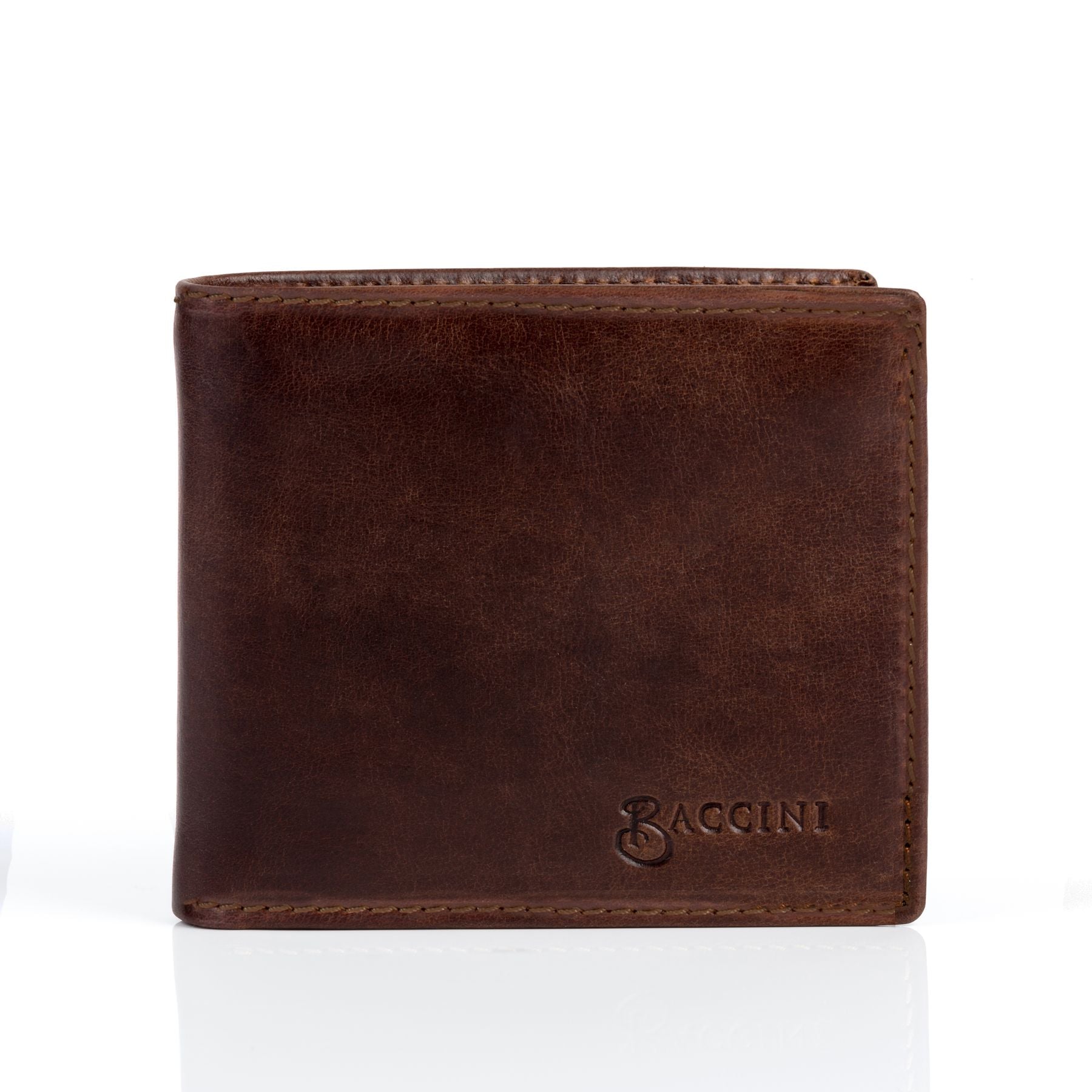 BACCINI Geldbeutel Leder EastWest - LEANDRO brown-match 27622