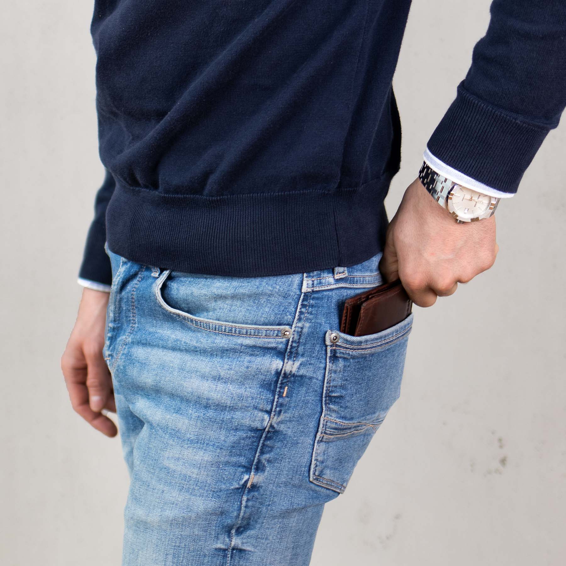 BACCINI Geldbeutel Leder EastWest - LEANDRO brown-vintage-match 33078