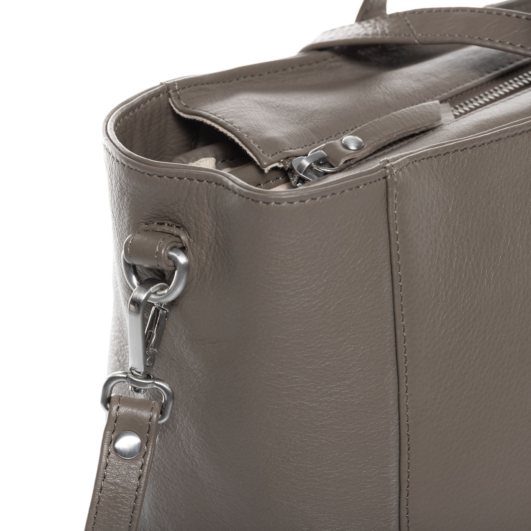 BACCINI Handtasche Leder RENA in beige taupe oder schwarz 36742