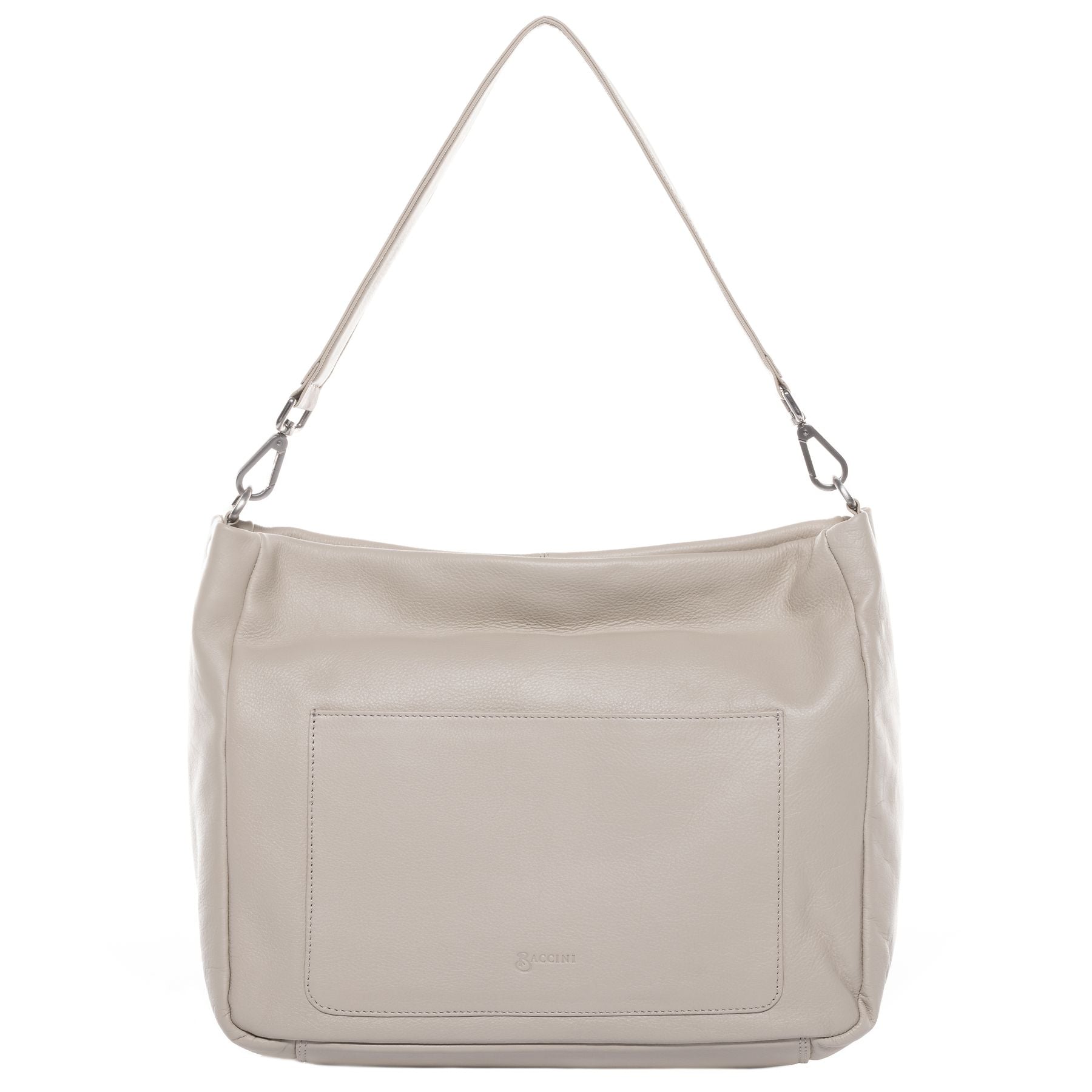 BACCINI Hobo Bag Leder REMI in beige, taupe oder schwarz Handtasche 7