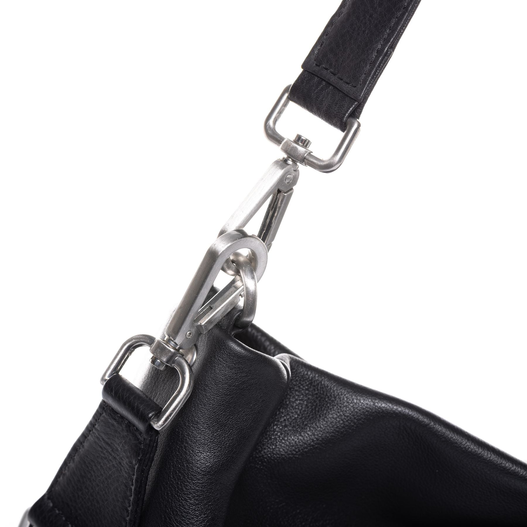 BACCINI Hobo Bag Leder REMI in beige, taupe oder schwarz Handtasche 15