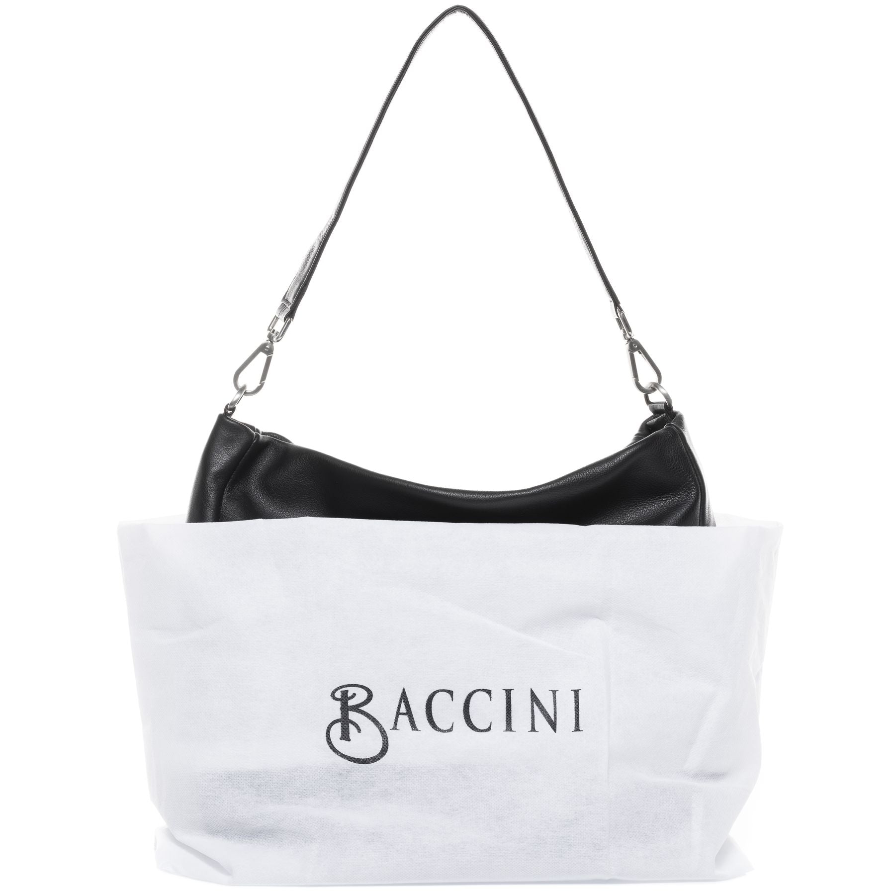 BACCINI Hobo Bag Leder REMI in beige, taupe oder schwarz Handtasche 16
