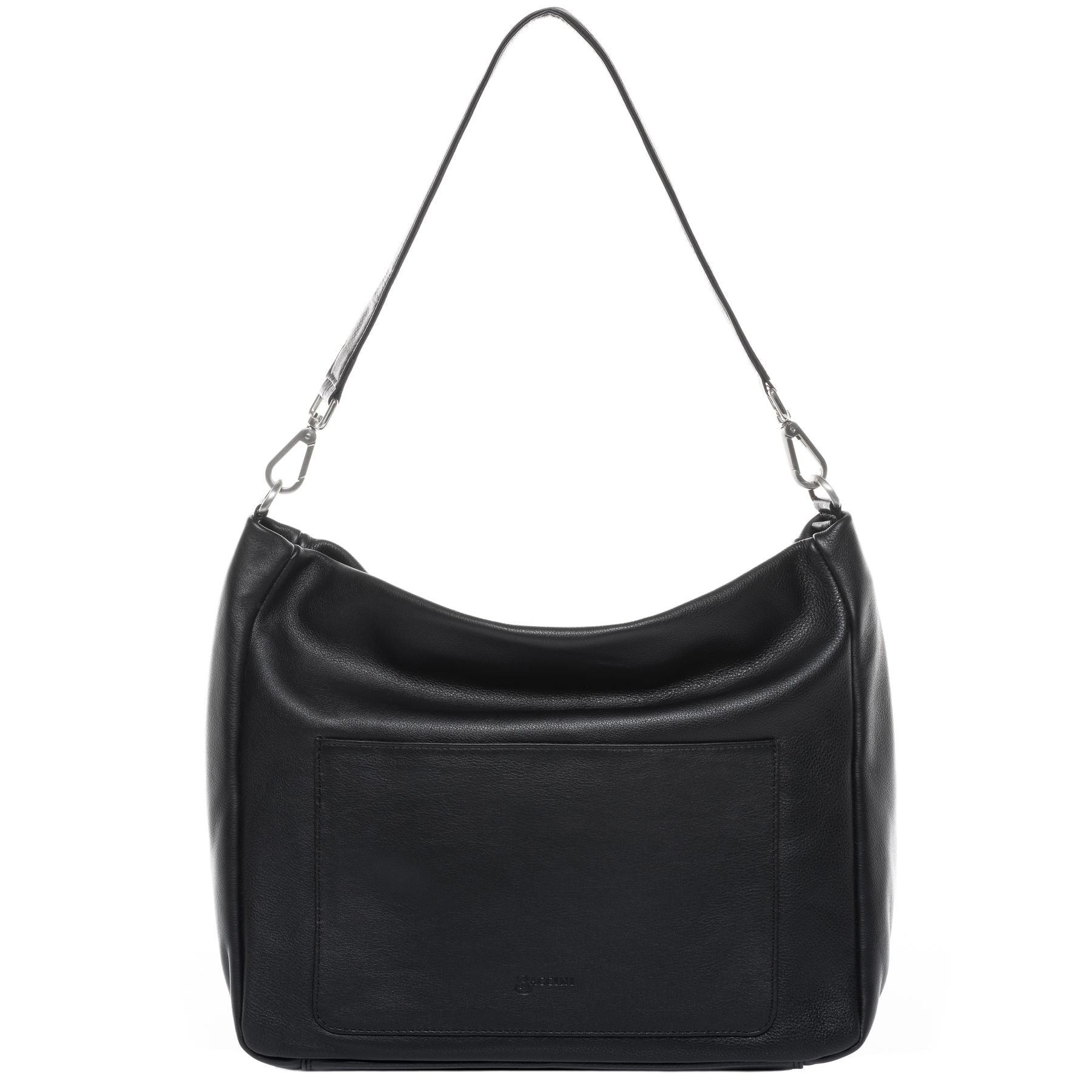 BACCINI Hobo Bag Leder REMI in beige, taupe oder schwarz Handtasche 13
