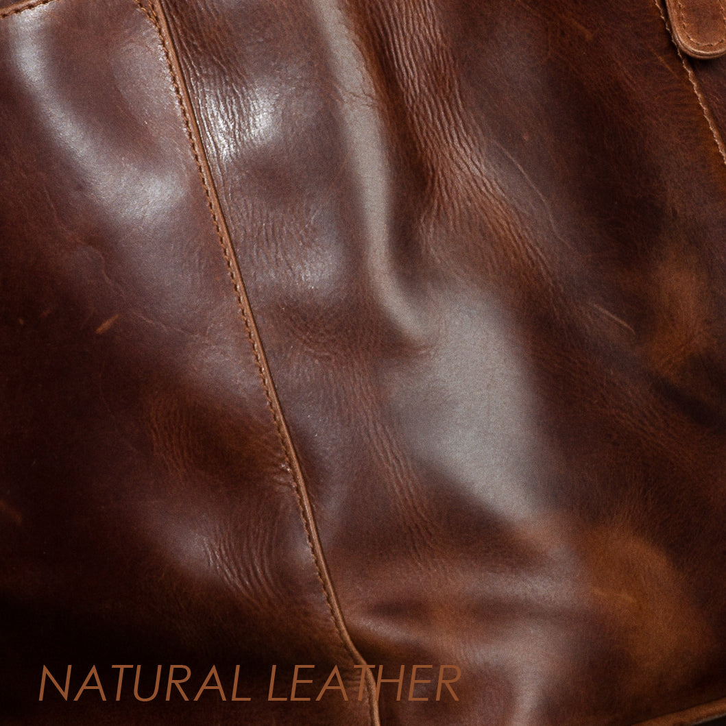 BACCINI Laptoptasche Leder LEANDRO braun-cognac 21094
