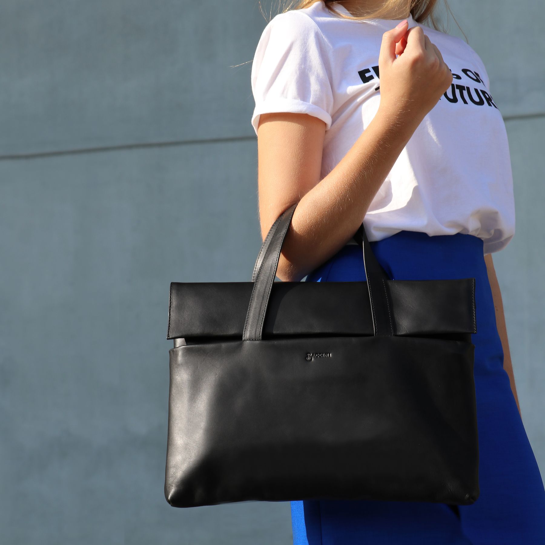 BACCINI Laptoptasche Leder VITO schwarz 12765