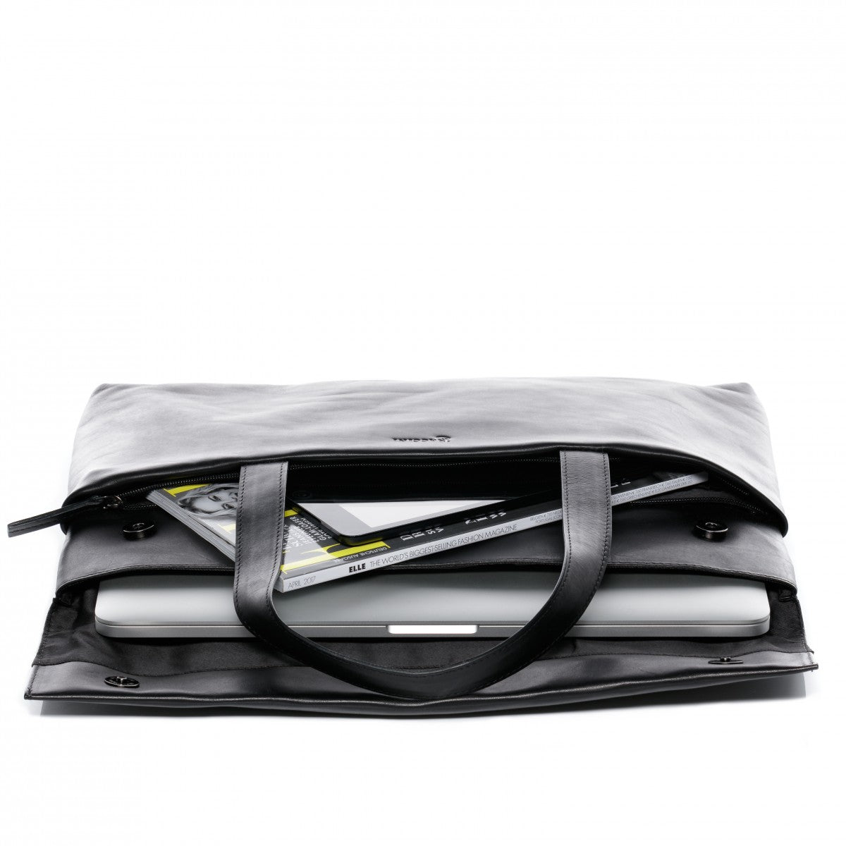 BACCINI Laptoptasche Leder VITO schwarz 12423