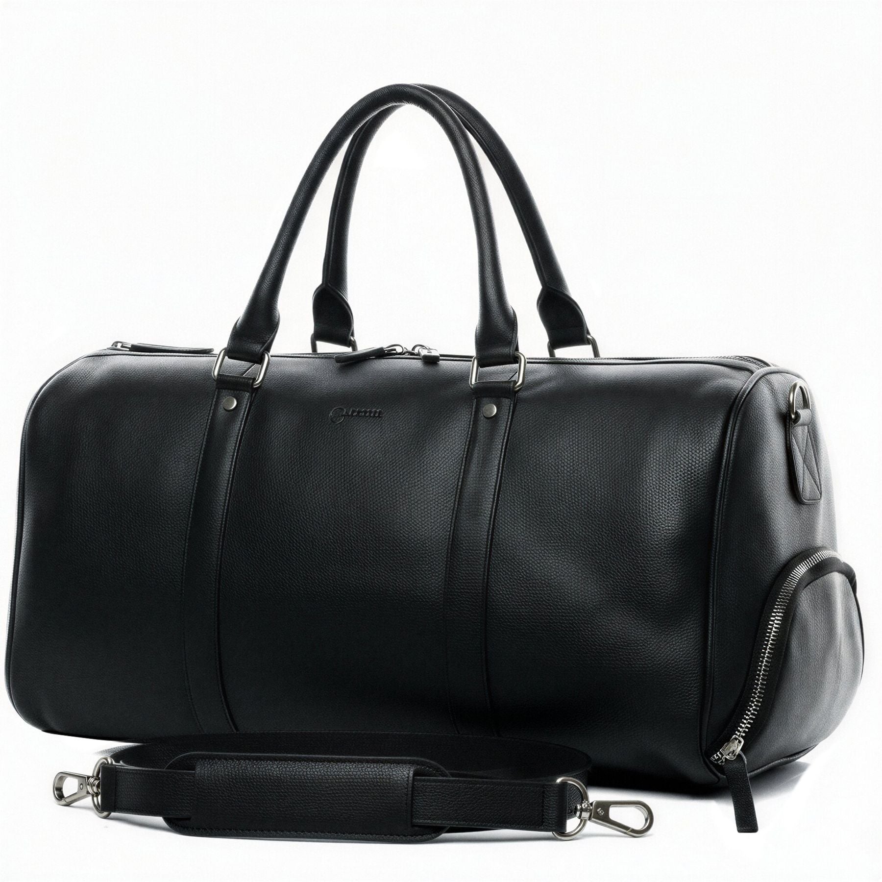 BACCINI Reisetasche Sporttasche Leder FLORIAN schwarz 52 cm 238