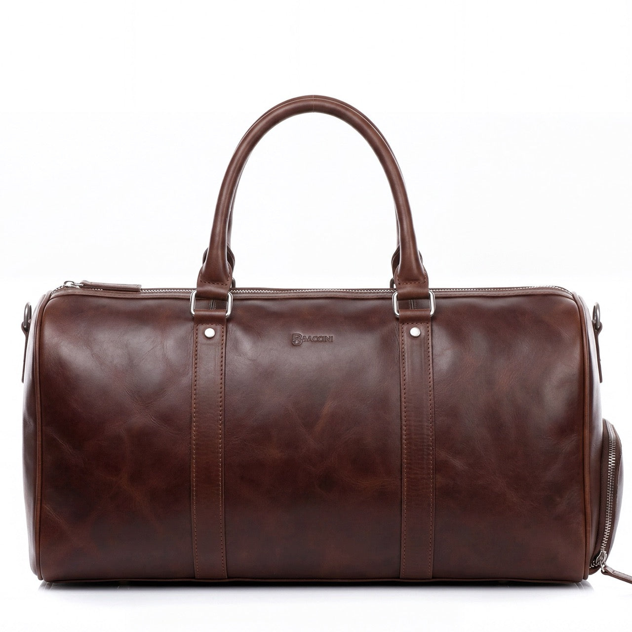 Reisetasche Leder braun Gallerie frontal