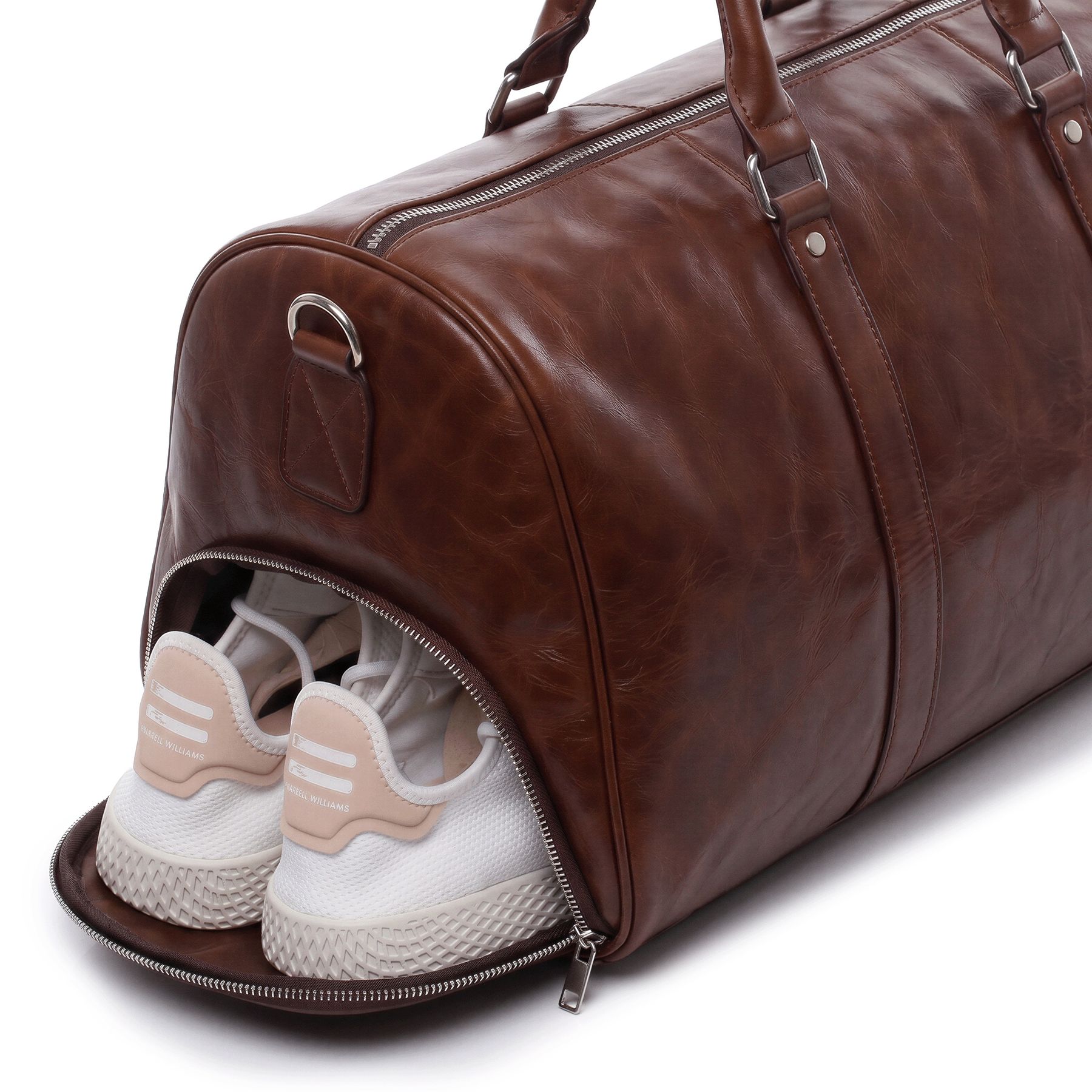 Ledertasche Sporttasche braun Florian groß Schuhfach