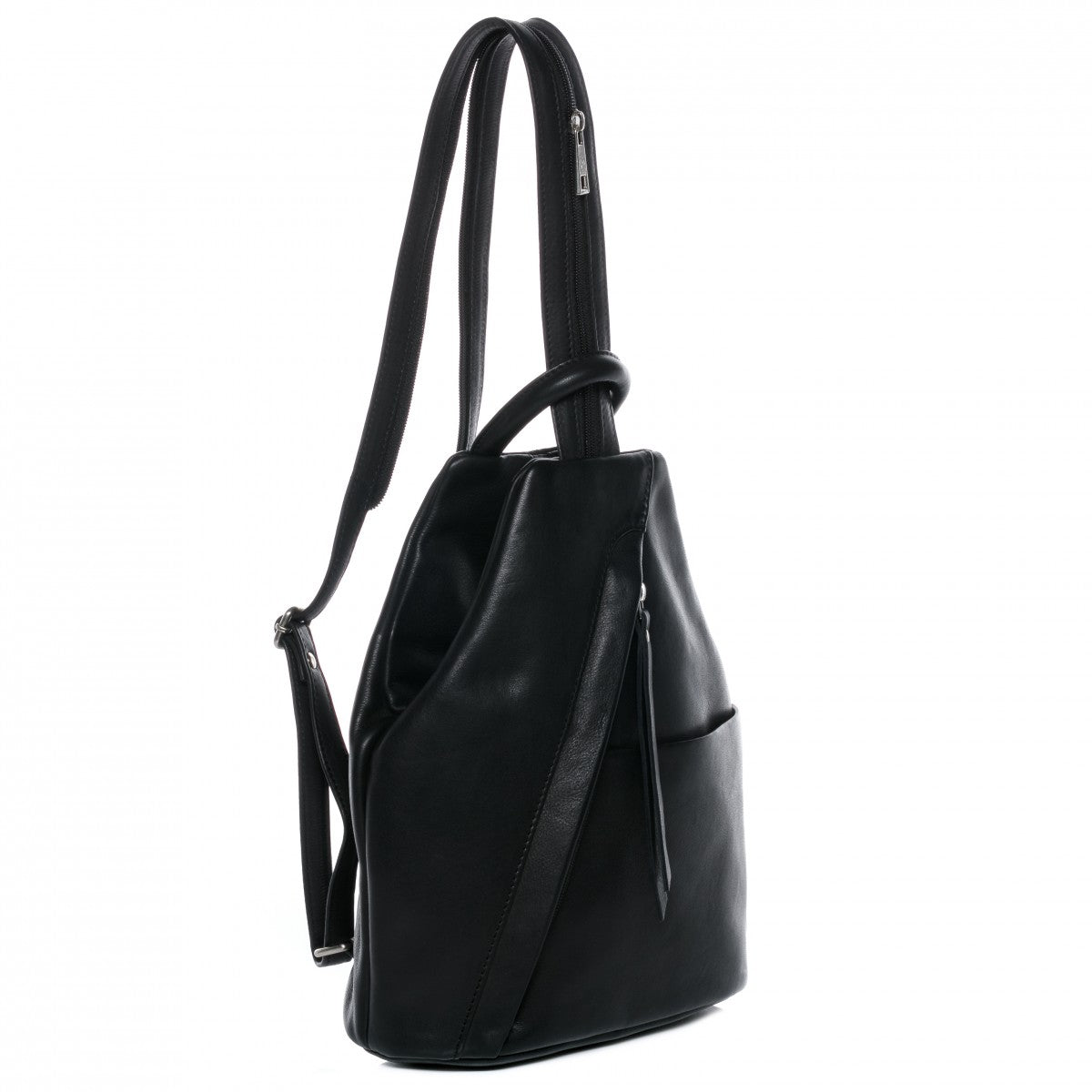 BACCINI Rucksack Leder klein EMILIA schwarz 12608