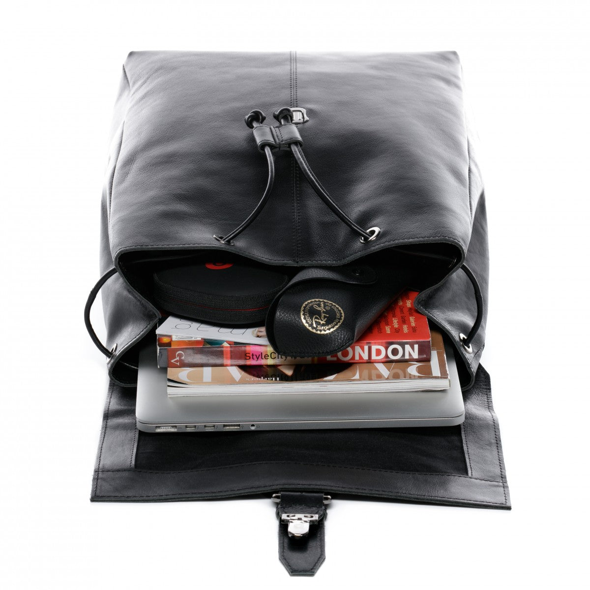 BACCINI Rucksack Leder LISA schwarz 12448