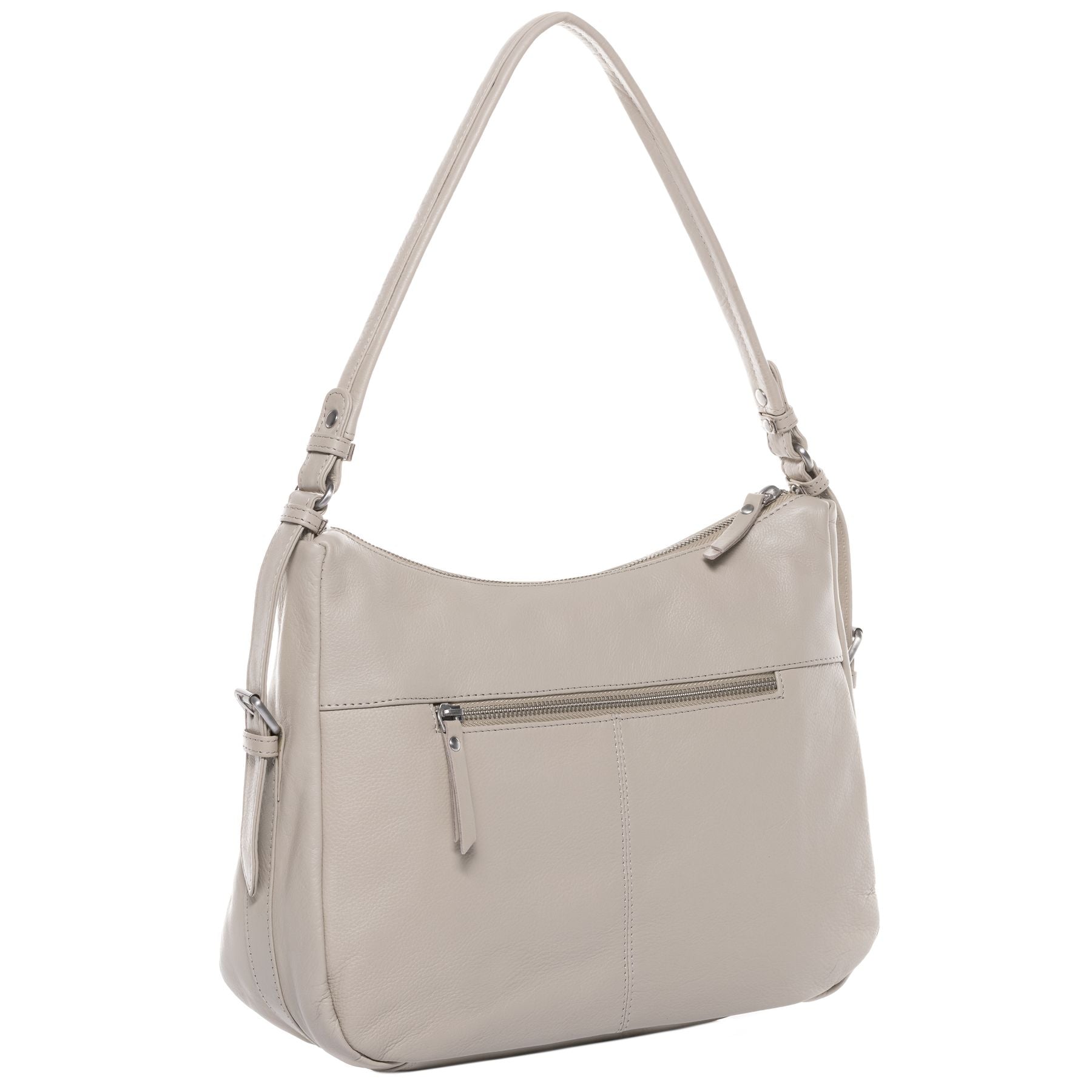 BACCINI Schultertasche Leder ROSA in beige taupe oder schwarz 36655