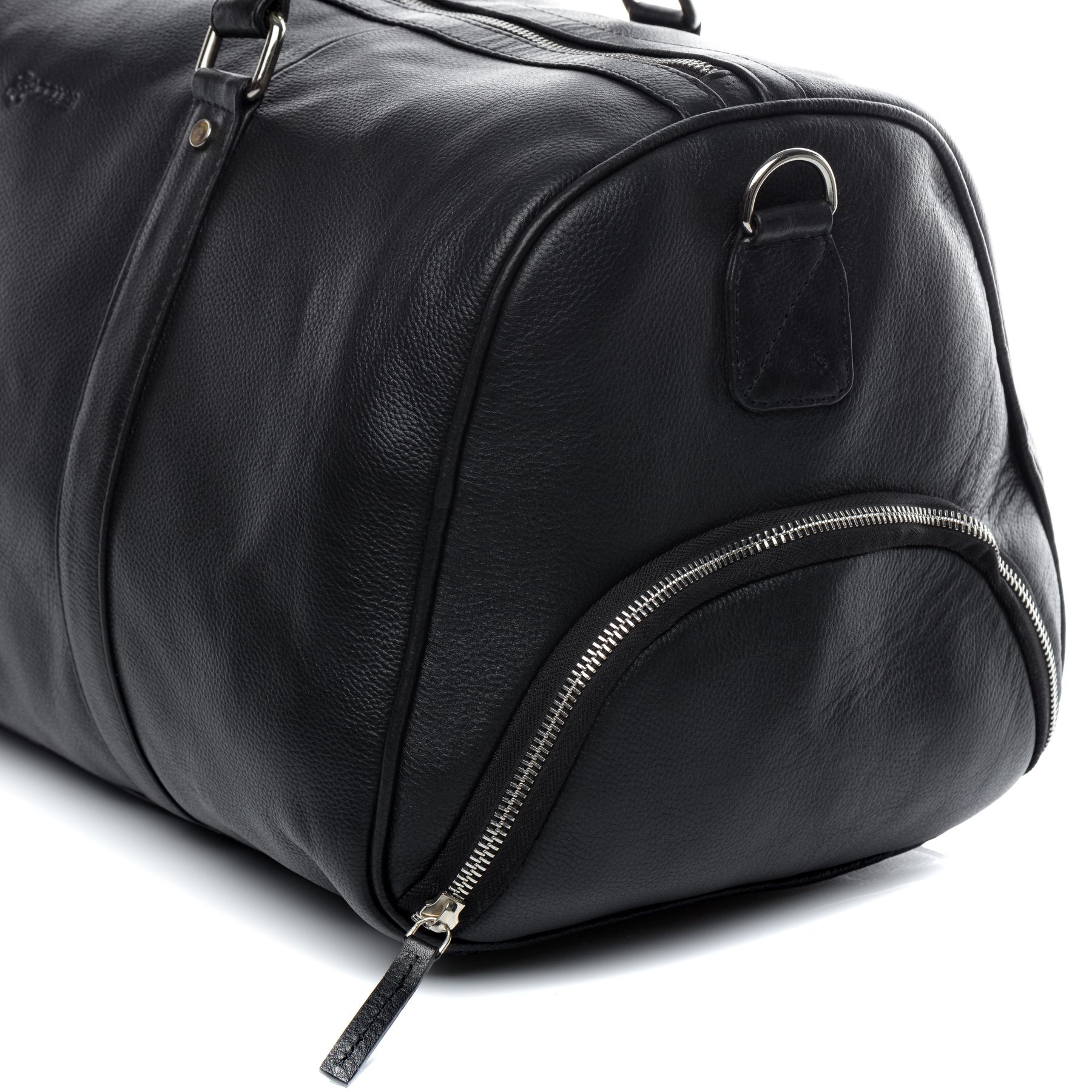 BACCINI Reisetasche Sporttasche Leder FLORIAN schwarz 52 cm 23892