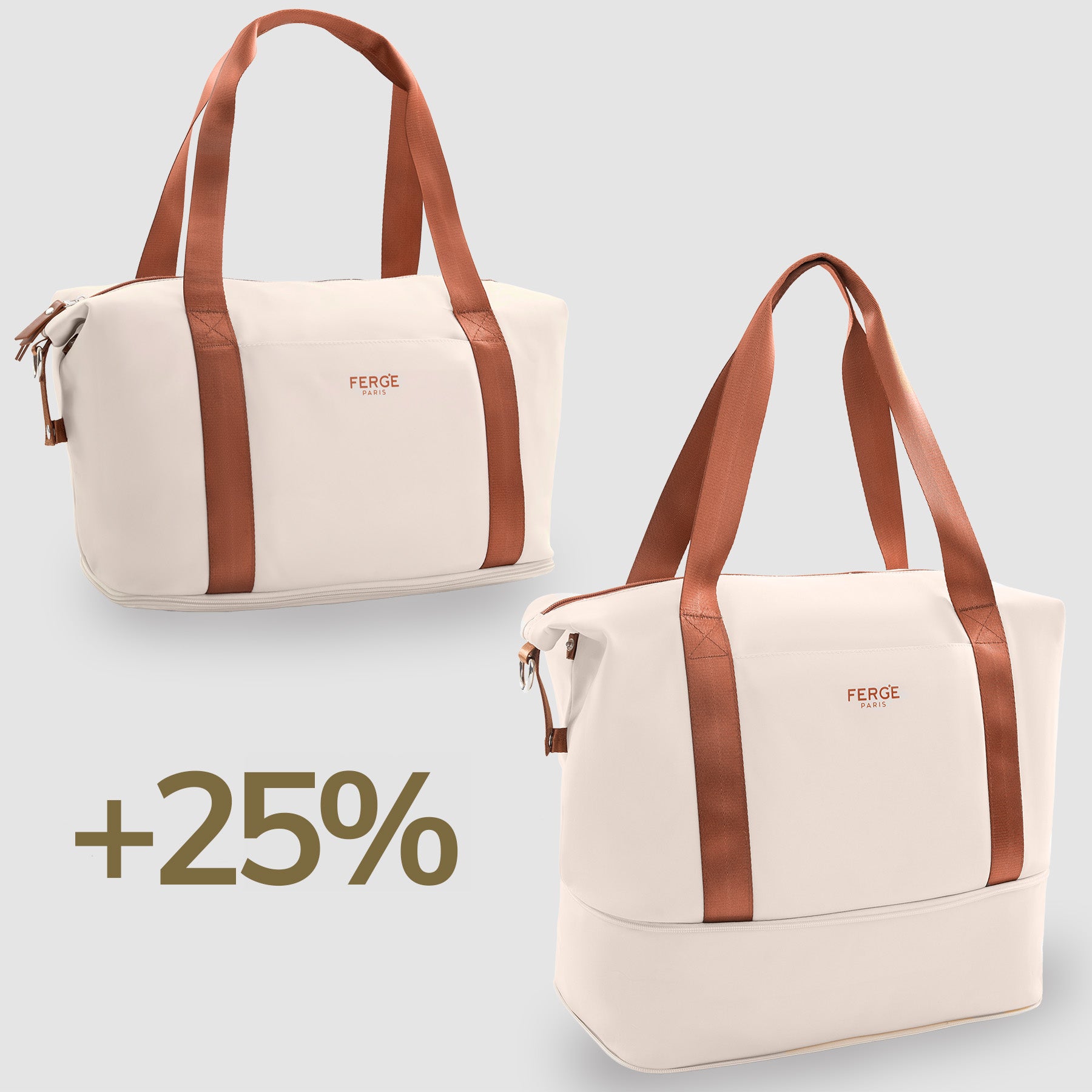 FERGÉ Gepäckset 3-teilig Hartschale Reisetasche Kulturtasche 47213