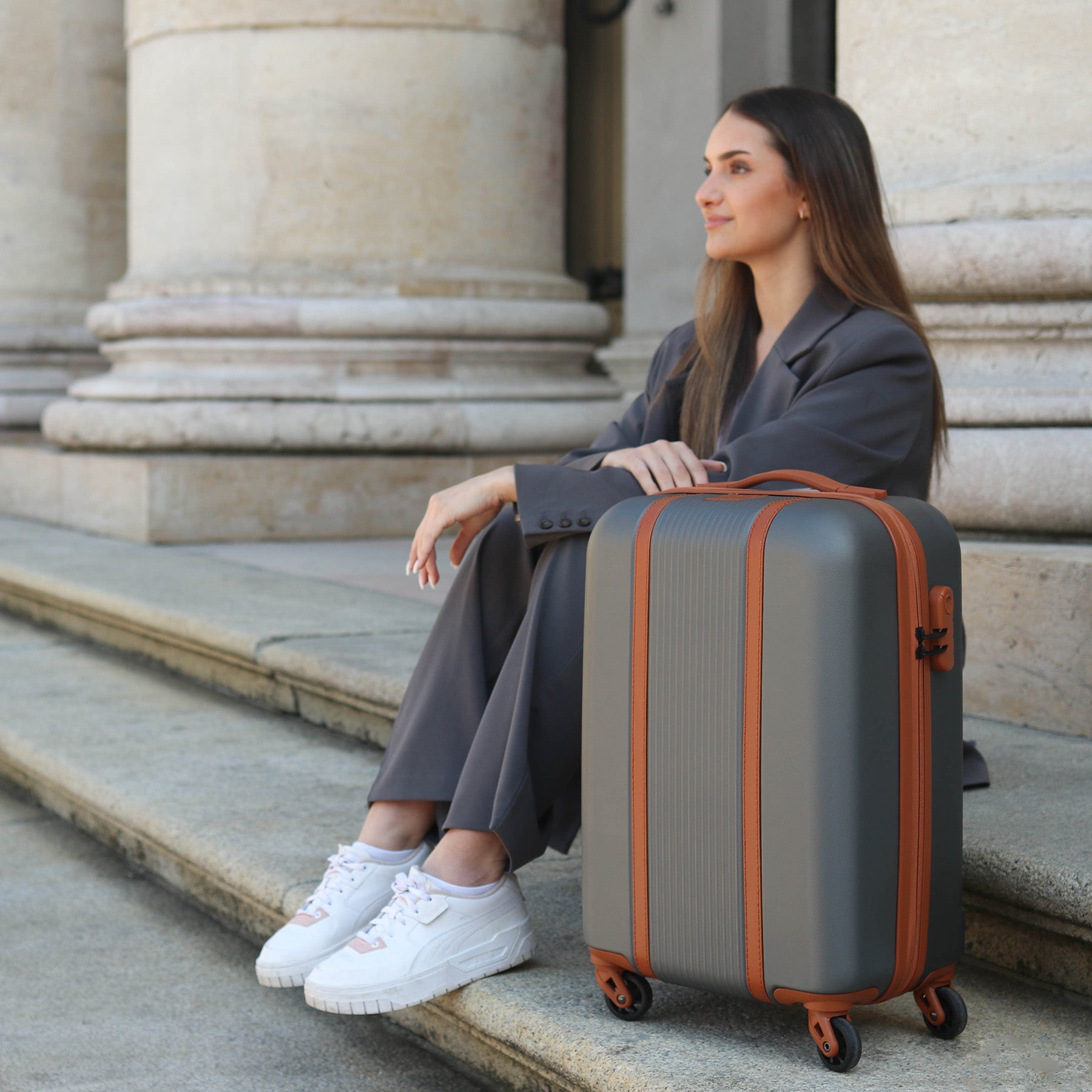 FERGÉ Kofferset 3-teilig MILANO 3er Trolley Set 4 Rollen 45890