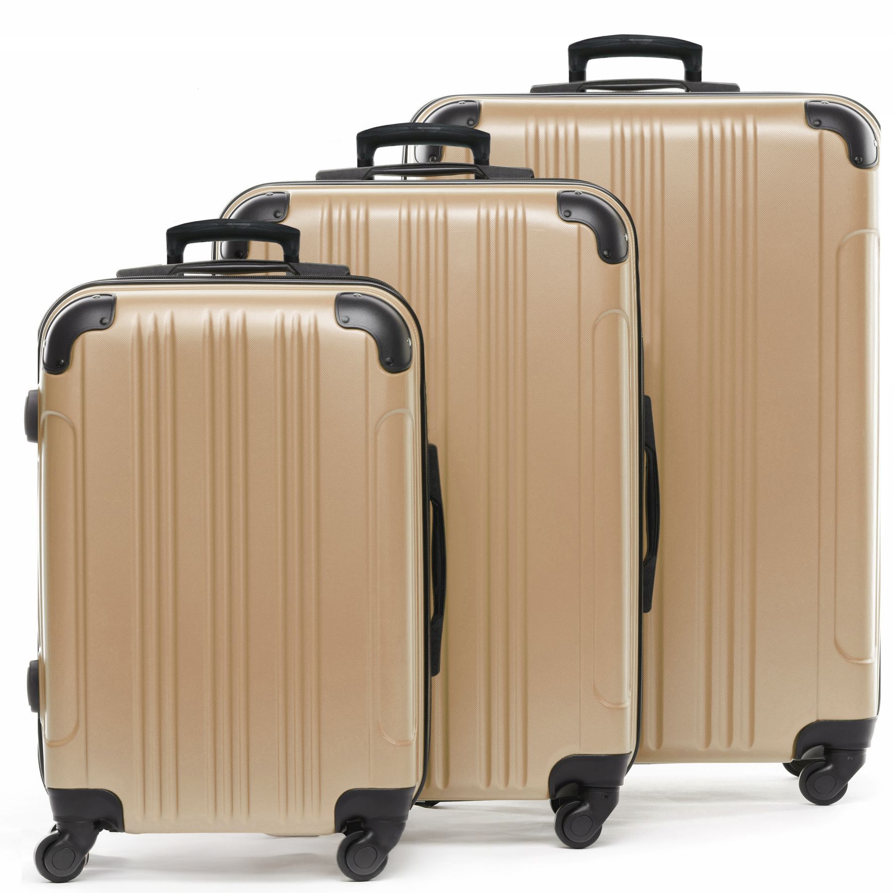 FERGÉ Kofferset 3-teilig QUÉBEC 3er Trolley Set 4 Rollen 48107