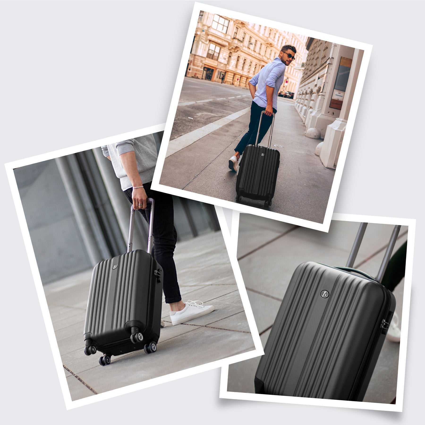 FERGÉ Kofferset 3-teilig TOULOUSE café 3er Trolley Set 46263