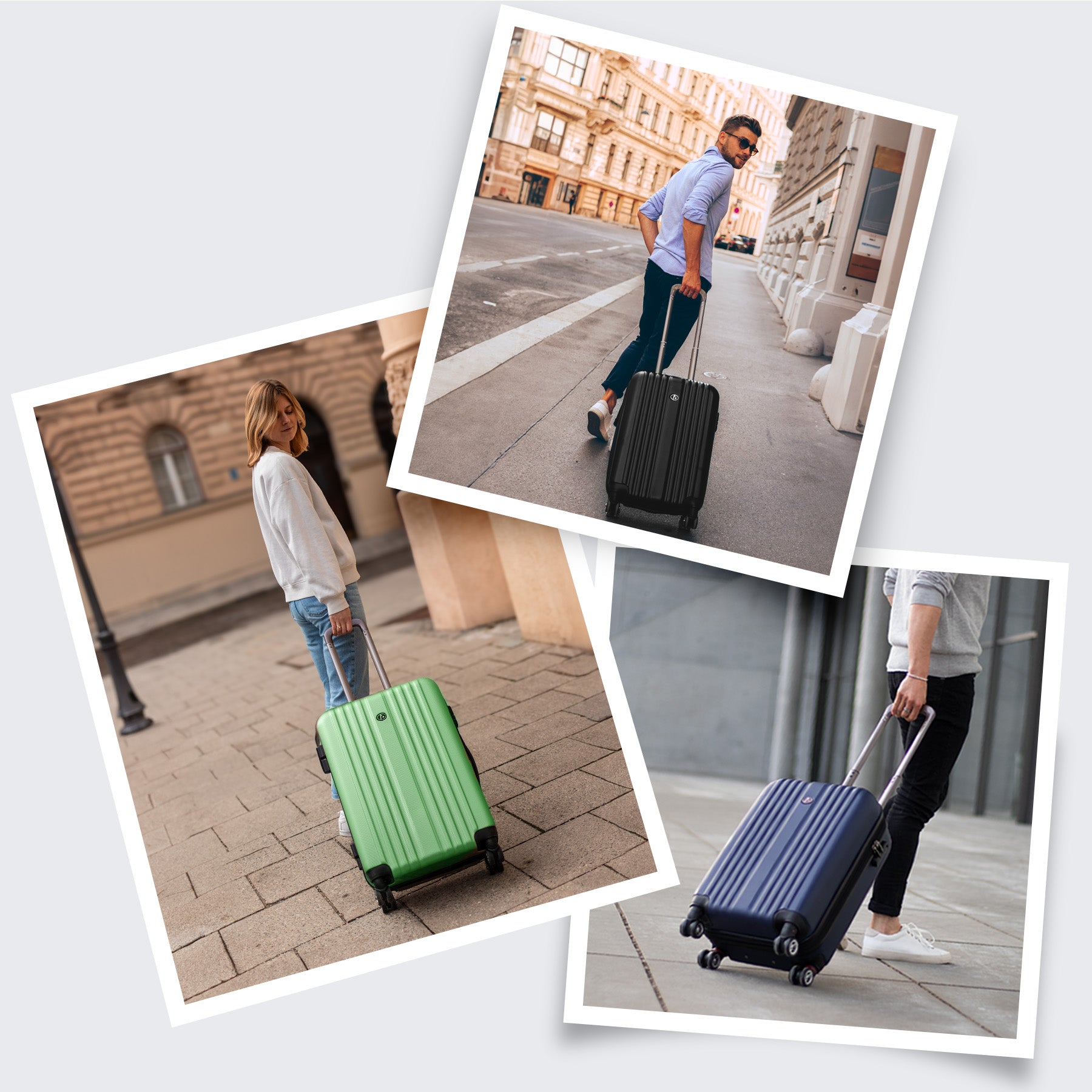 FERGÉ Kofferset 3-teilig TOULOUSE café 3er Trolley Set 46283