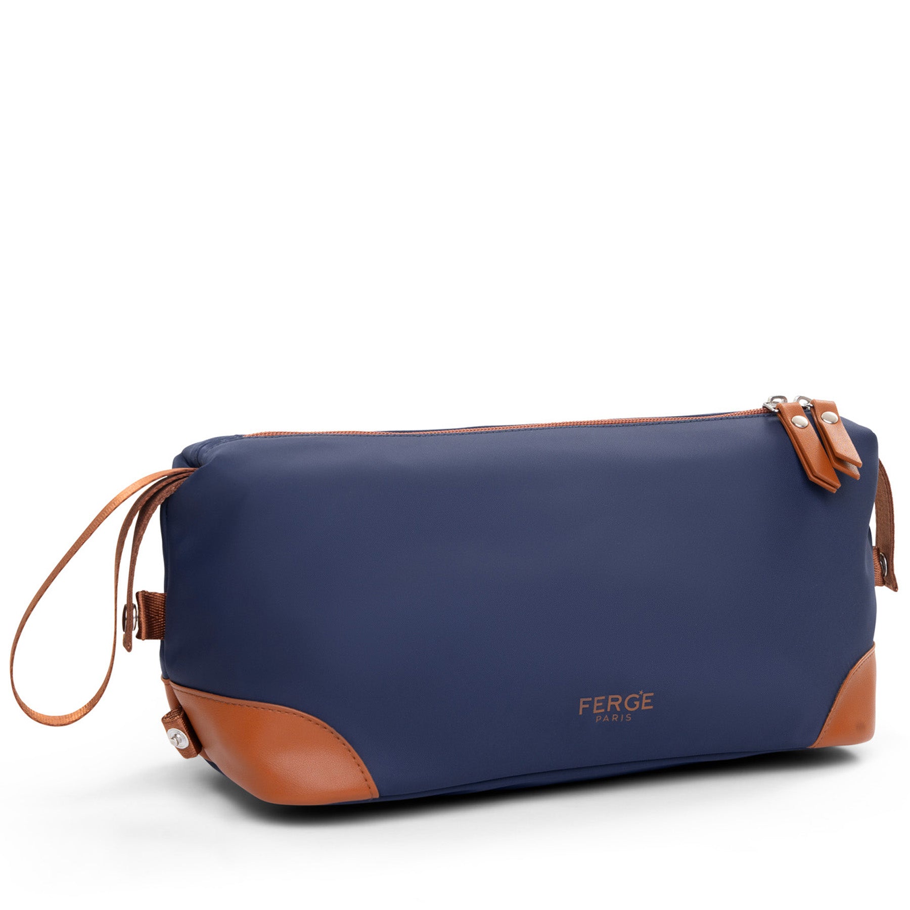 FERGÉ Kulturtasche MILANO blau schwarz 47553