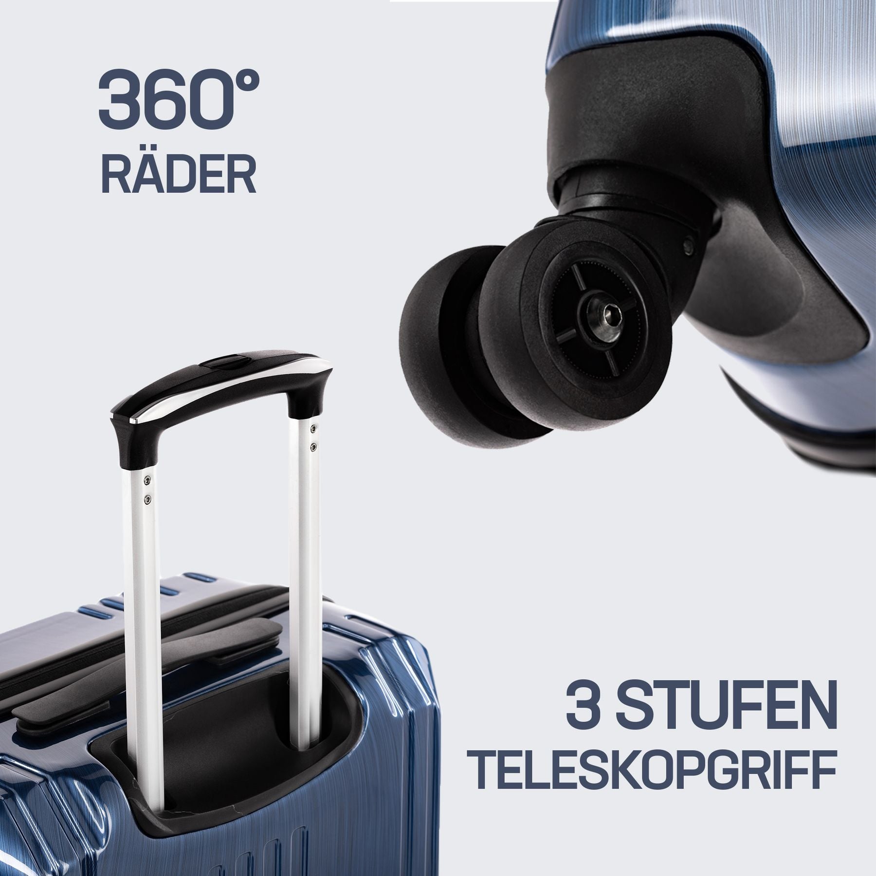 FERGÉ Handgepäckskoffer CANNES Bordgepäck Hartschale 44963