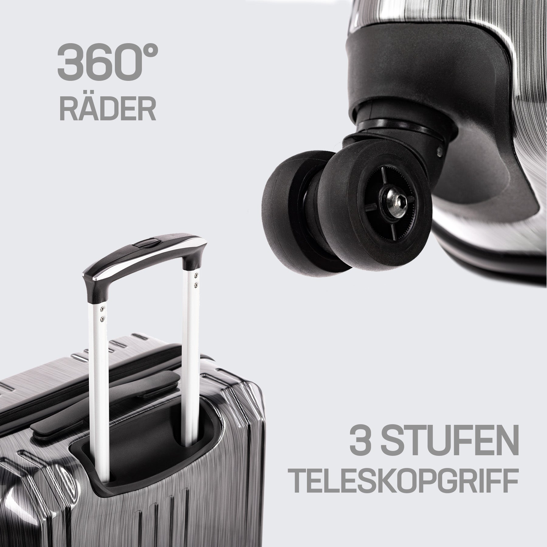 FERGÉ Handgepäckskoffer CANNES Bordgepäck Hartschale 44962