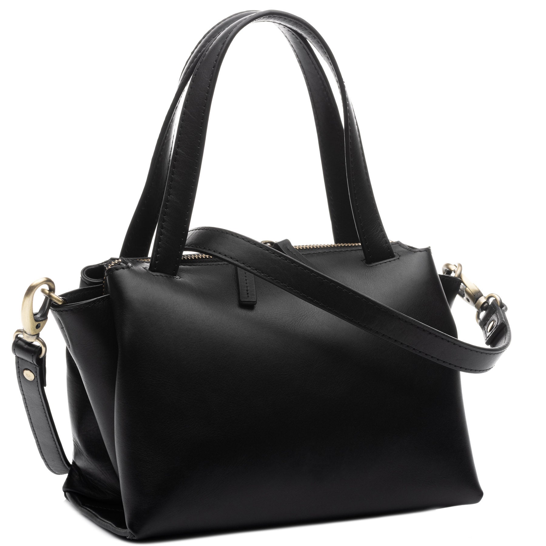 FERGÉ Handtasche Leder ATLANTA schwarz Schultertasche 48539