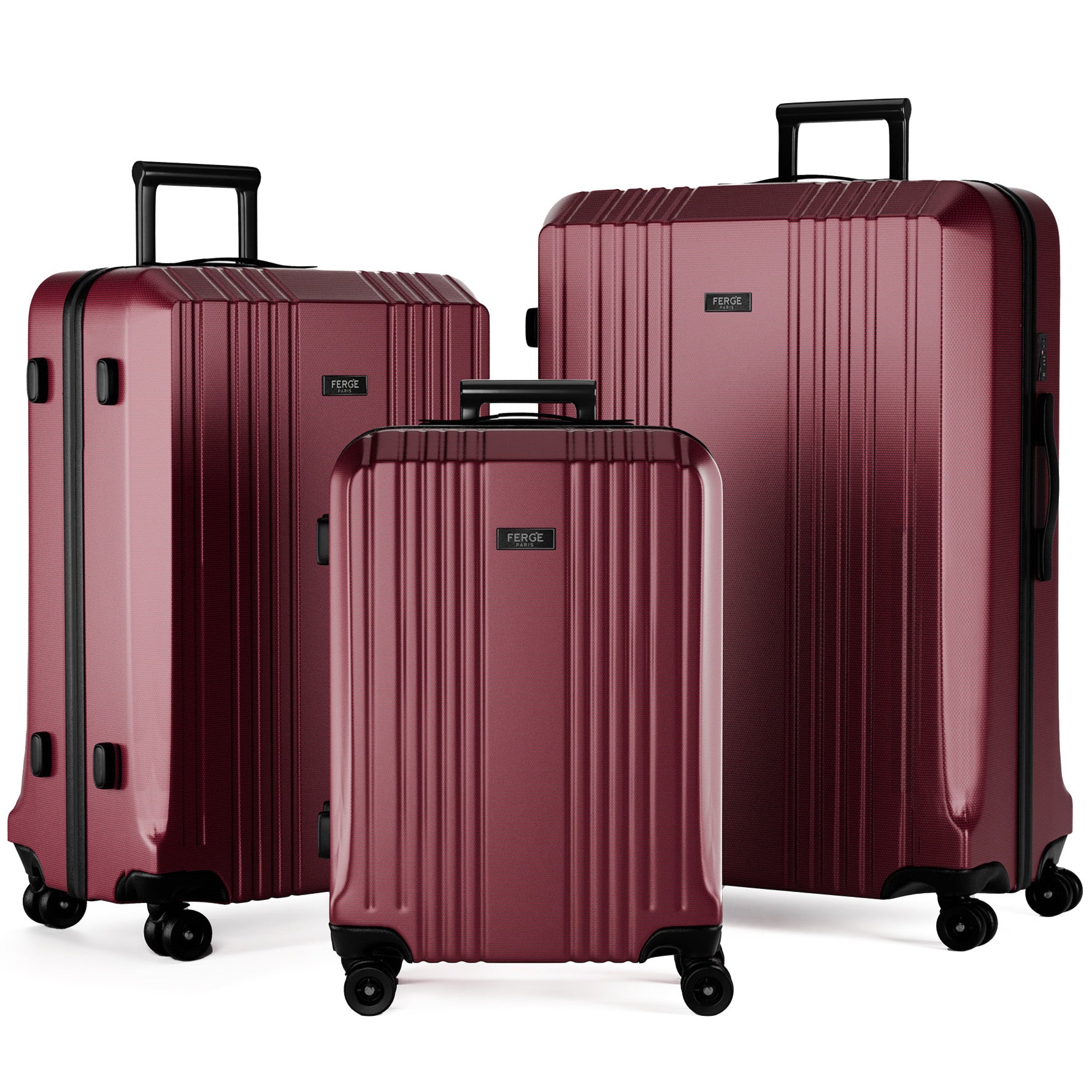 FERGÉ Kofferset 3-teilig ABS CANNES 3er Trolley Set Hartschale 49160