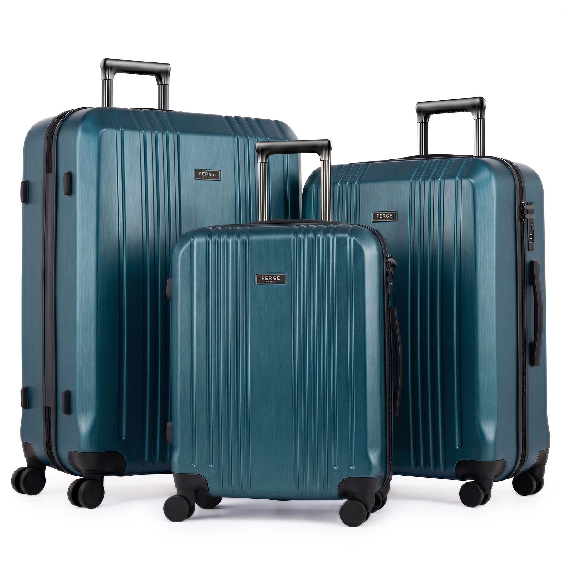 Ensemble de bagages FergÉ CANNES 3 pièces en ABS, valise trolley 3 pièces, coque rigide