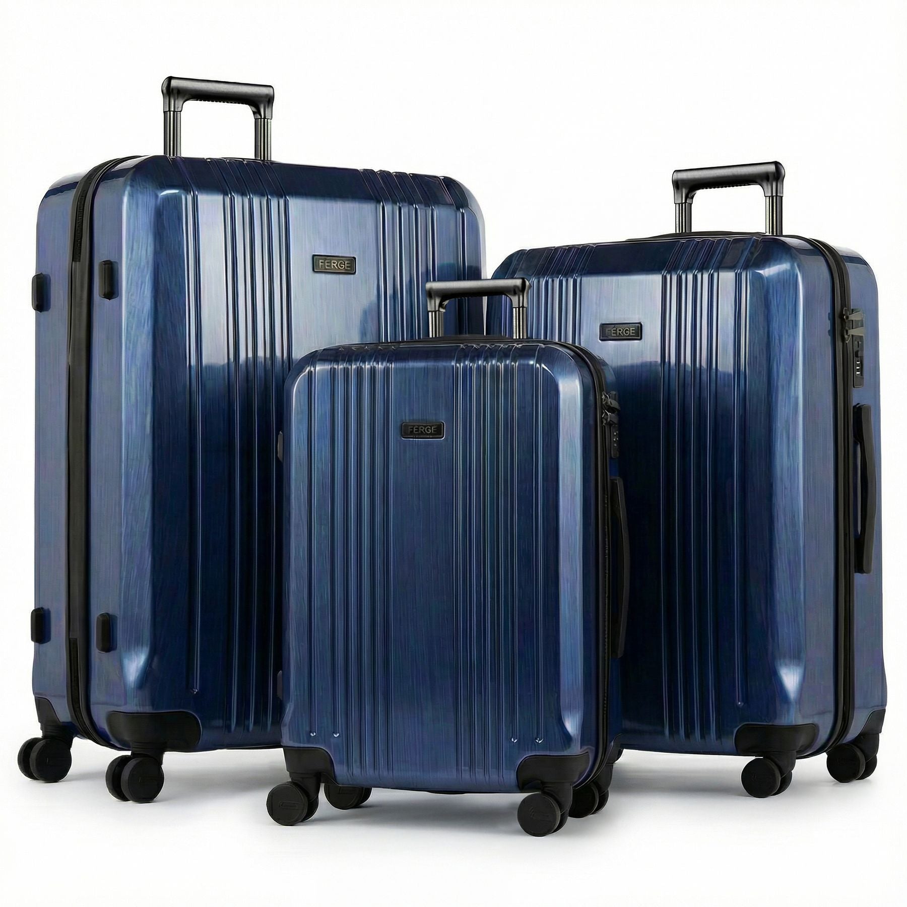 FERGÉ Kofferset 3-teilig ABS CANNES 3er Trolley Set Hartschale