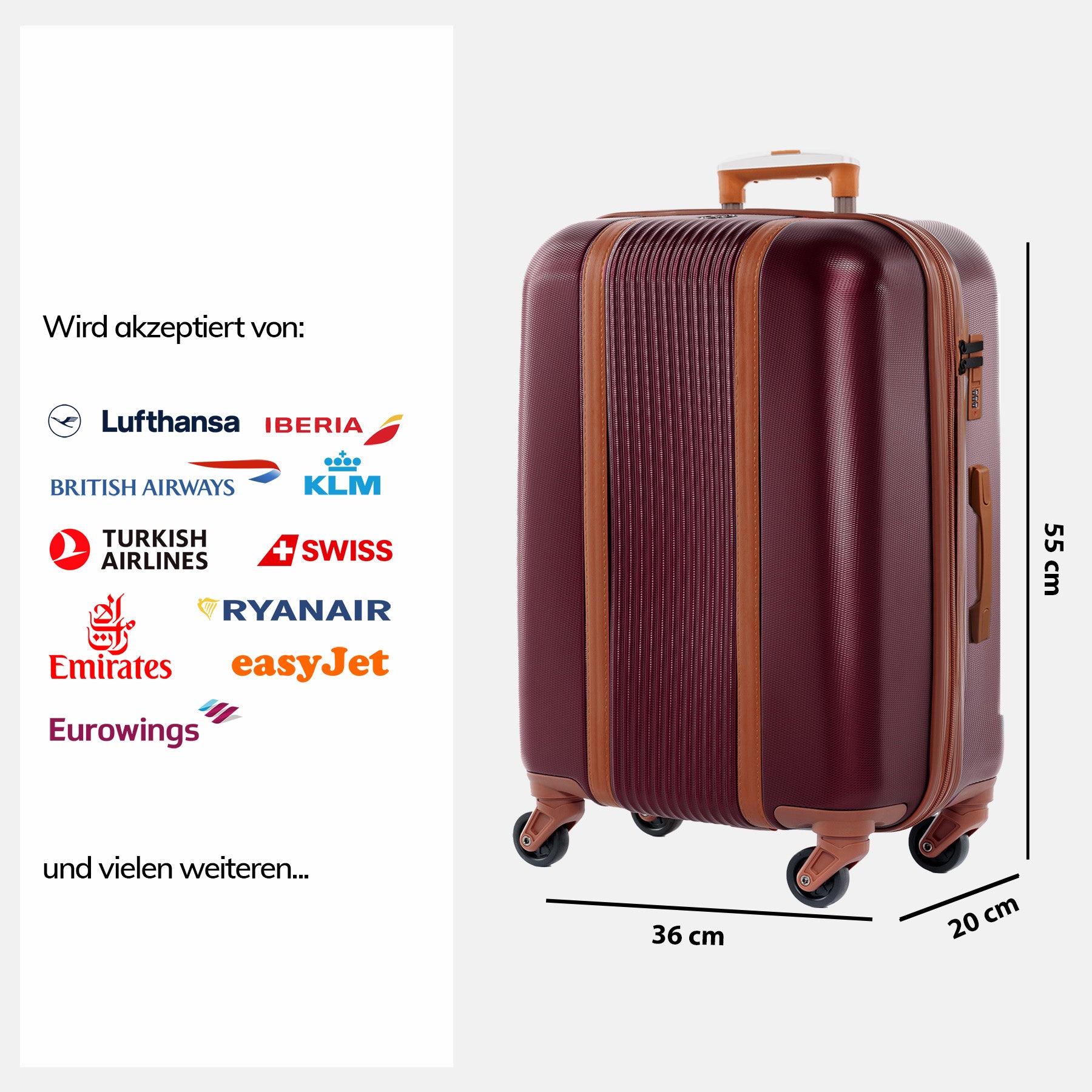 Hard-shell luggage set MILANO