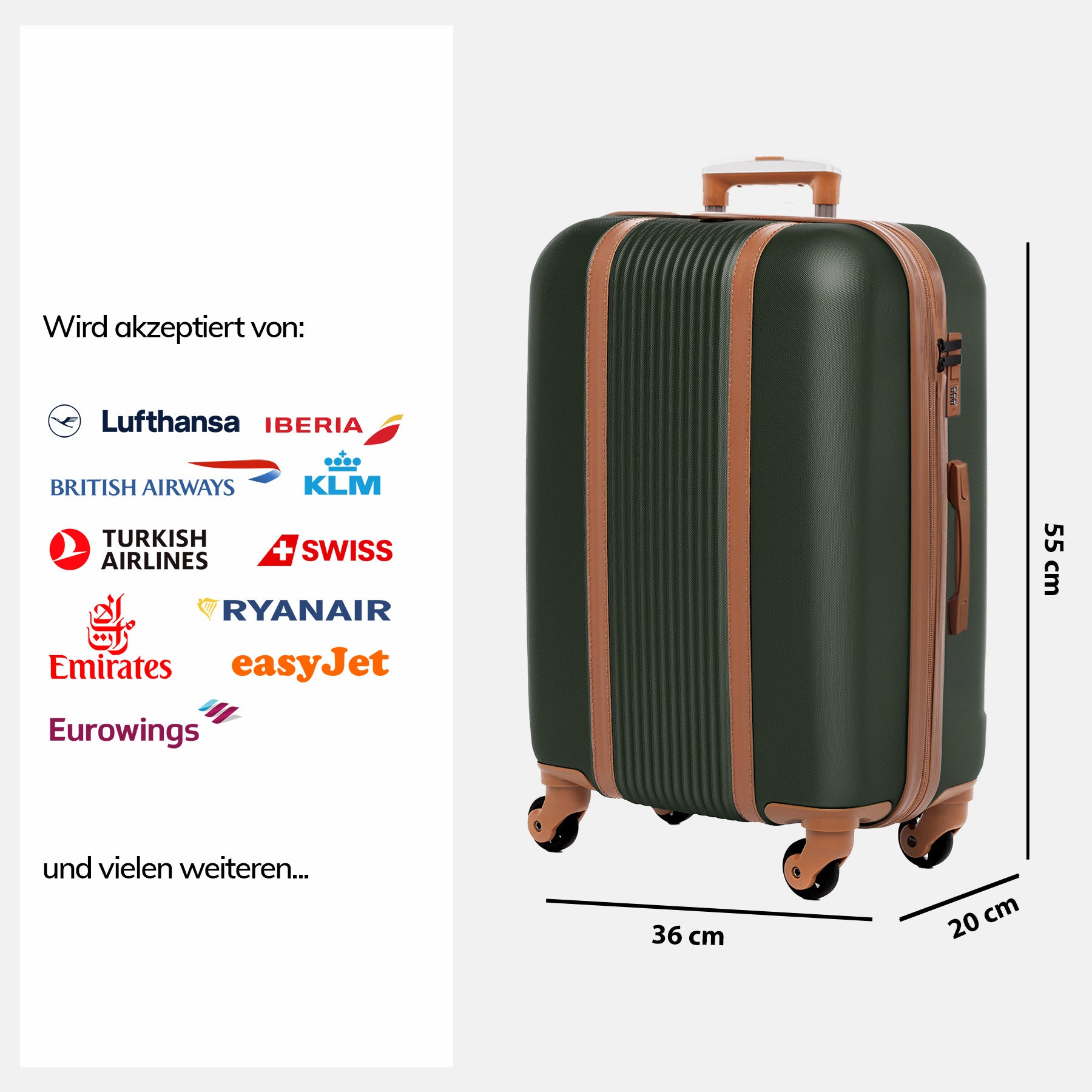 Hard-shell luggage set MILANO