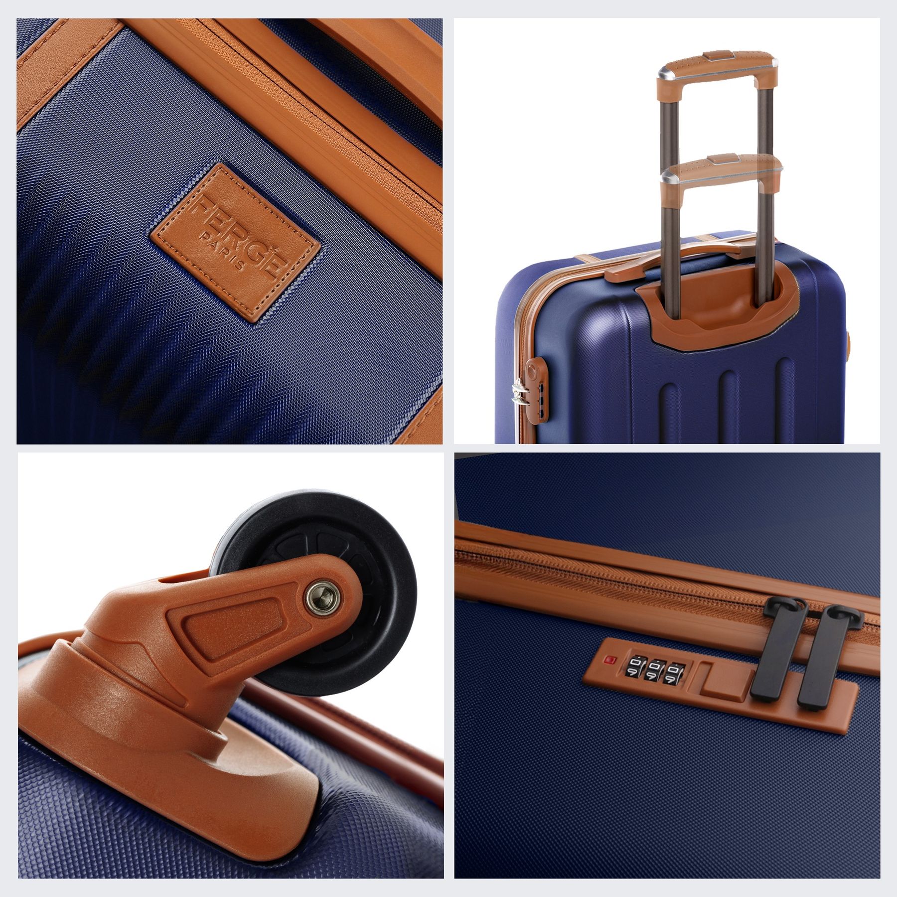 FERGÉ Kofferset 3-teilig MILANO Trolley Set 49247