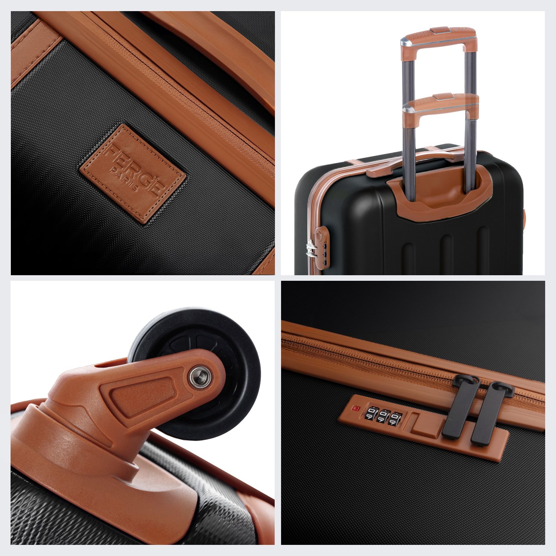 FERGÉ Kofferset 3-teilig MILANO Trolley Set 49239