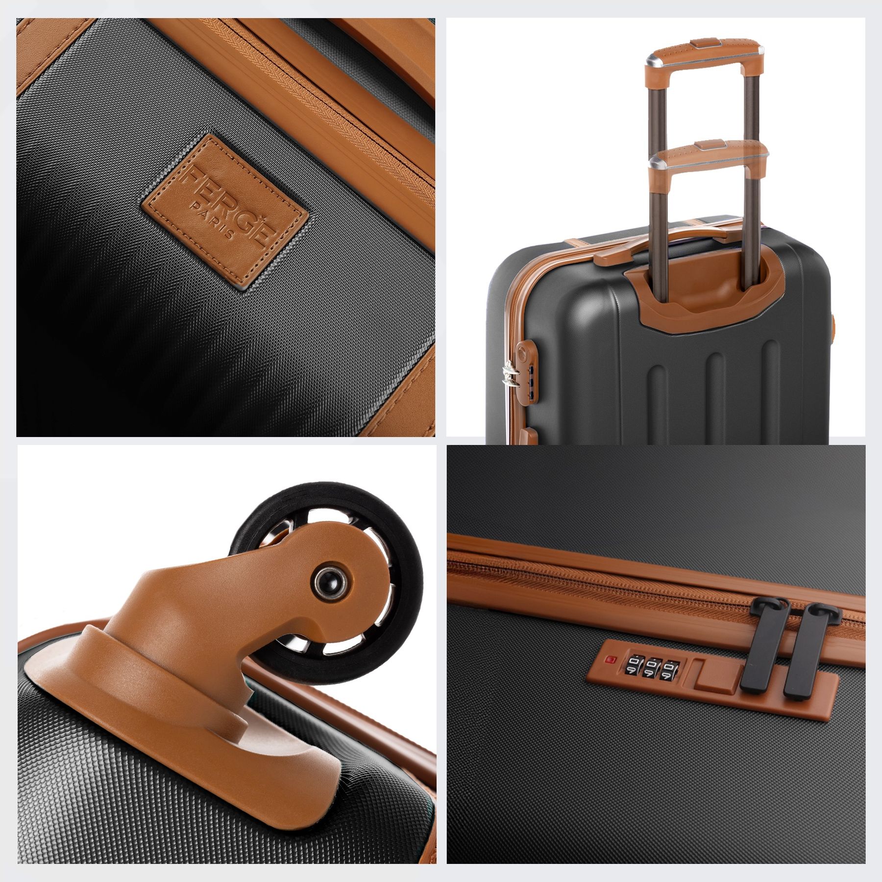 FERGÉ Kofferset 3-teilig MILANO Trolley Set 49243