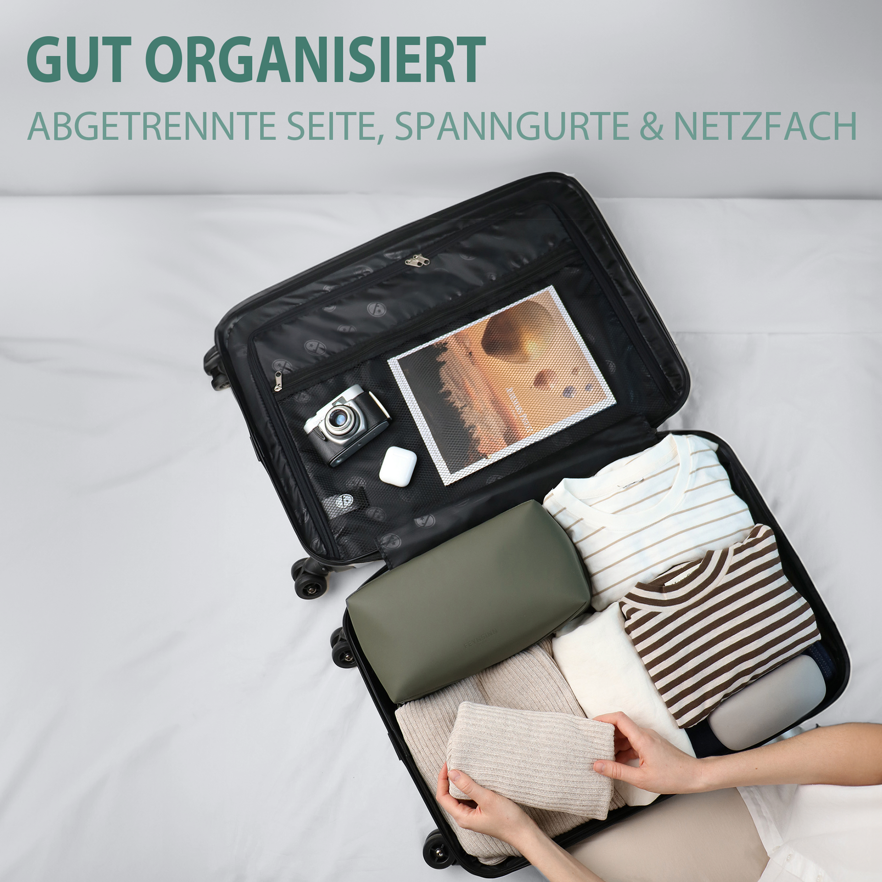 FERGÉ Kofferset 3-teilig TOULOUSE 3er Trolley Set erweiterbar 32