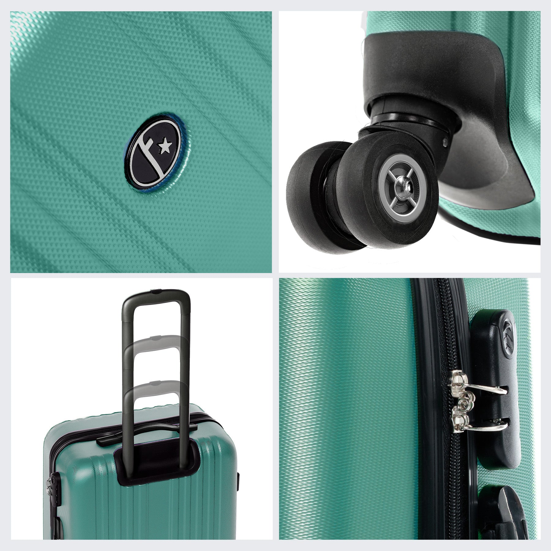 FERGÉ Kofferset 3-teilig TOULOUSE 3er Trolley Set erweiterbar 47502