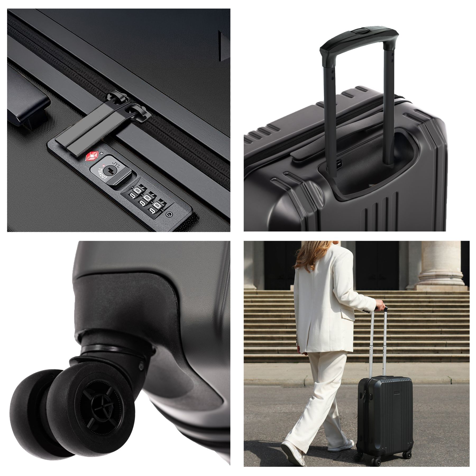 Cannes 5set Hartschalenkoffer Details Gun