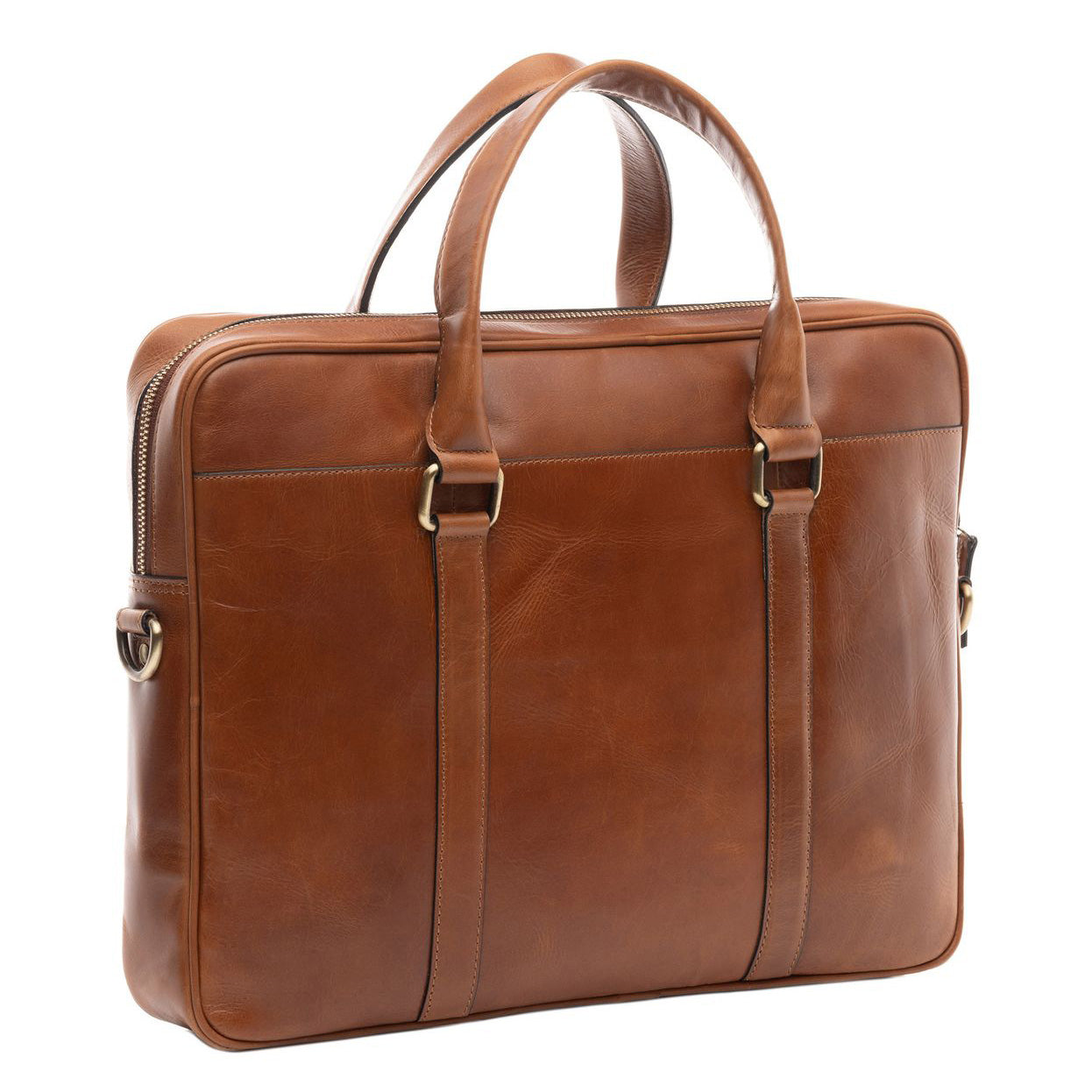 FERGÉ Laptoptasche Leder PAUL hellbraun Businesstasche 48648