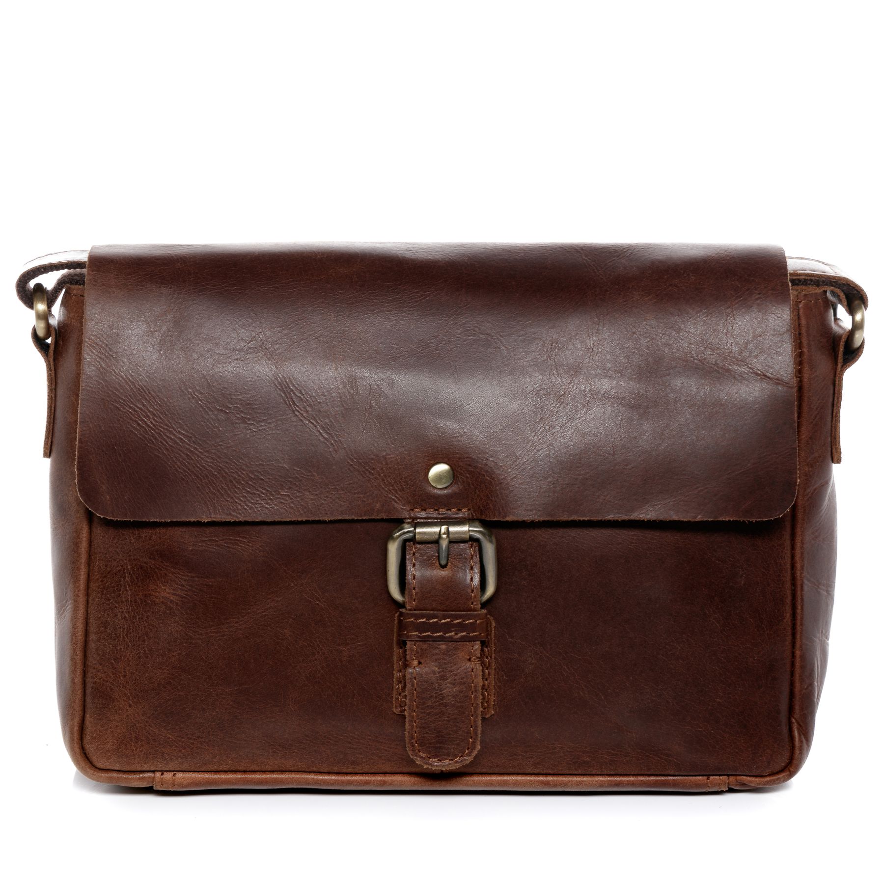 FERGÉ Messenger bag Leder YALE braun Umhängetasche 48280