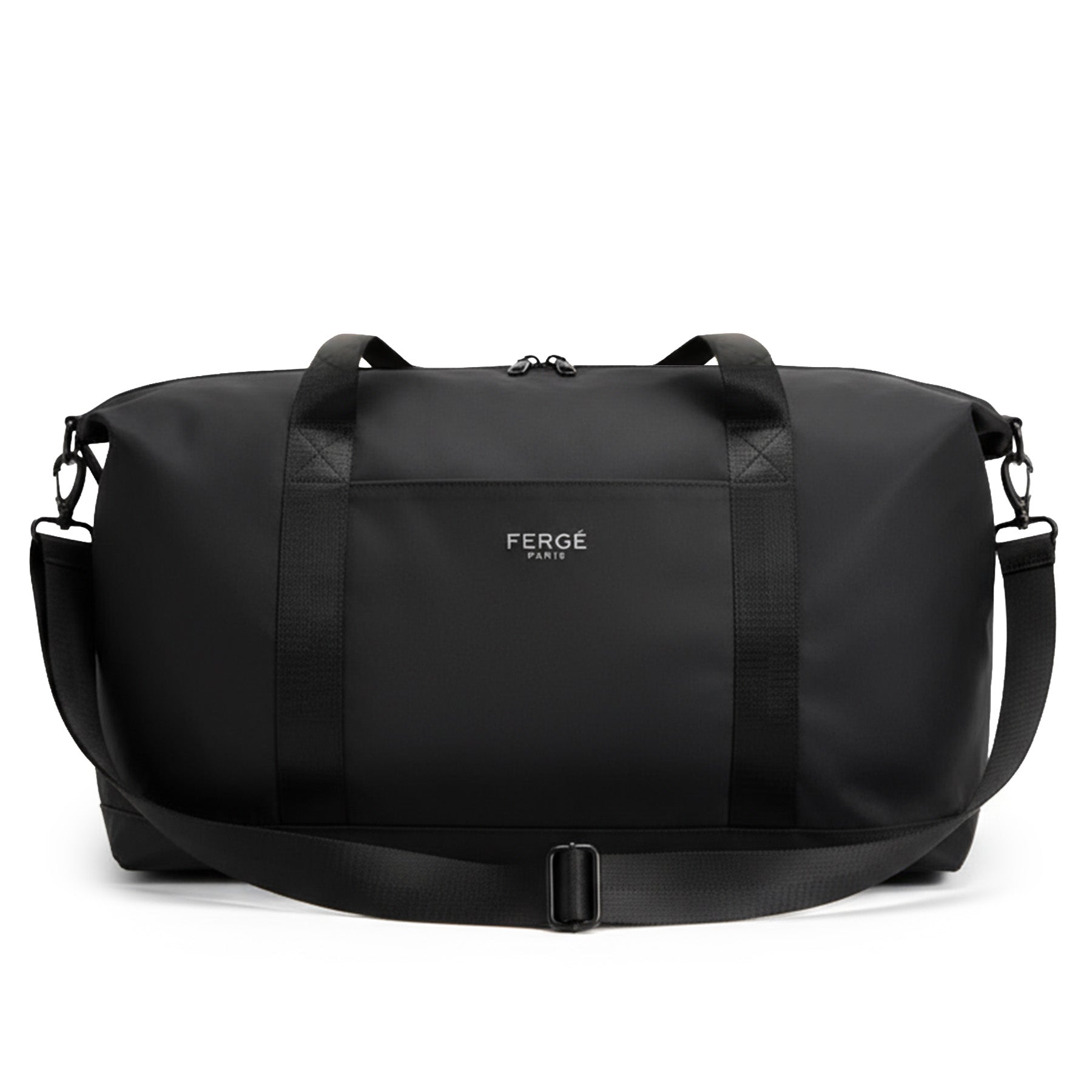 FERGÉ Reisetasche MILANO Handgepäck in schwarz schwarz front 6300